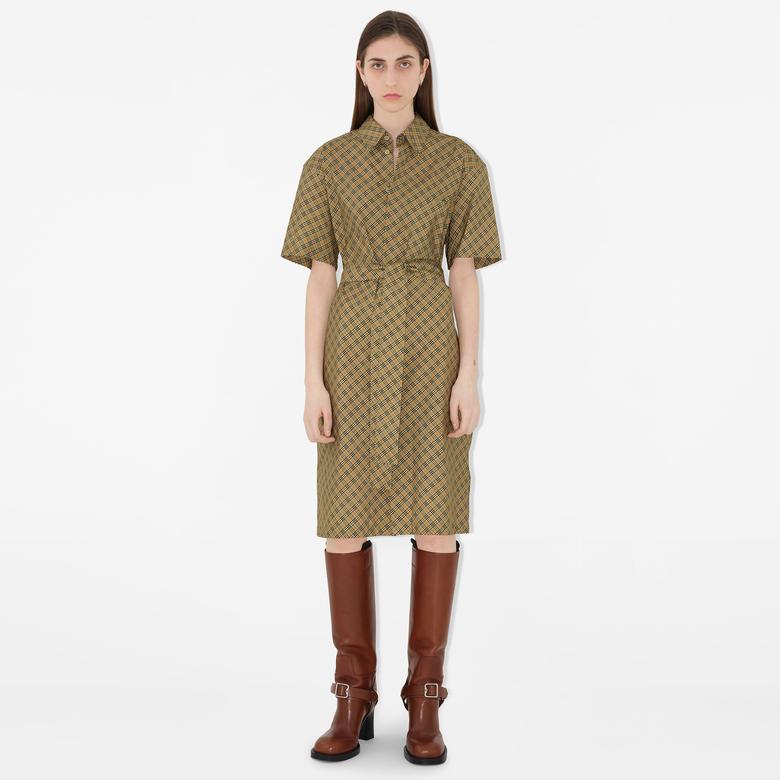 Burberry Kadın Yeşil Elbise