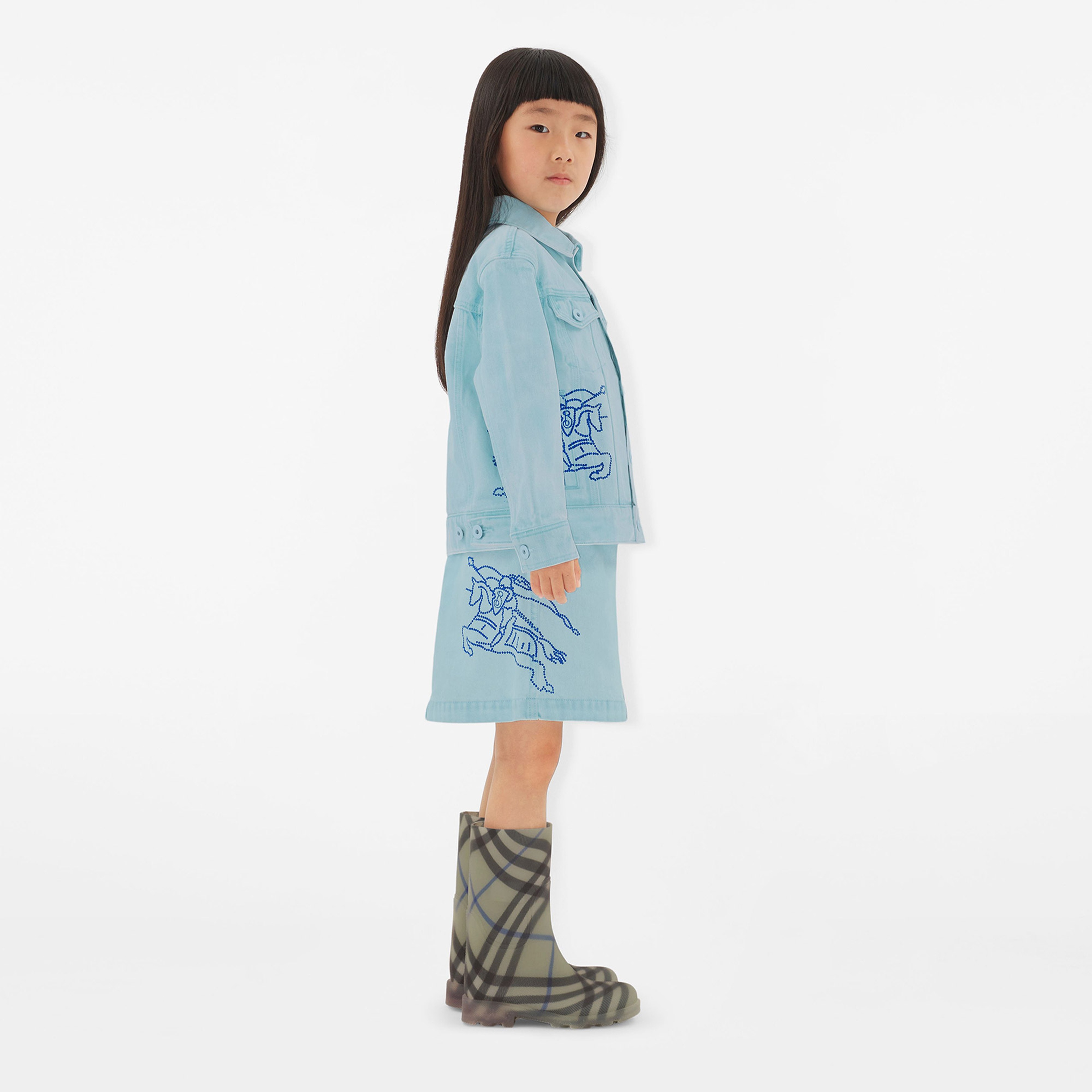 Burberry Çocuk Mavi Etek