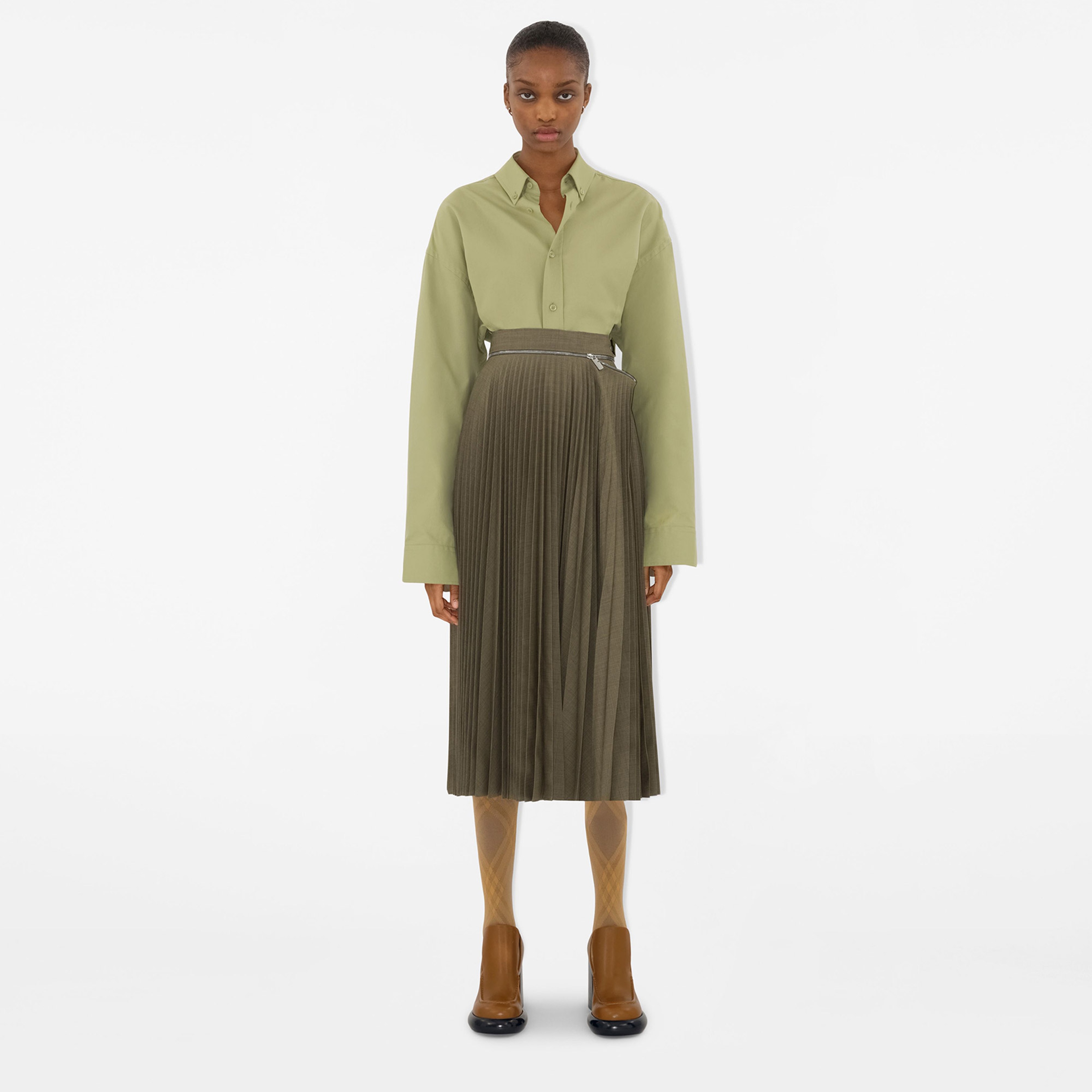 Burberry Kadın Bej Etek