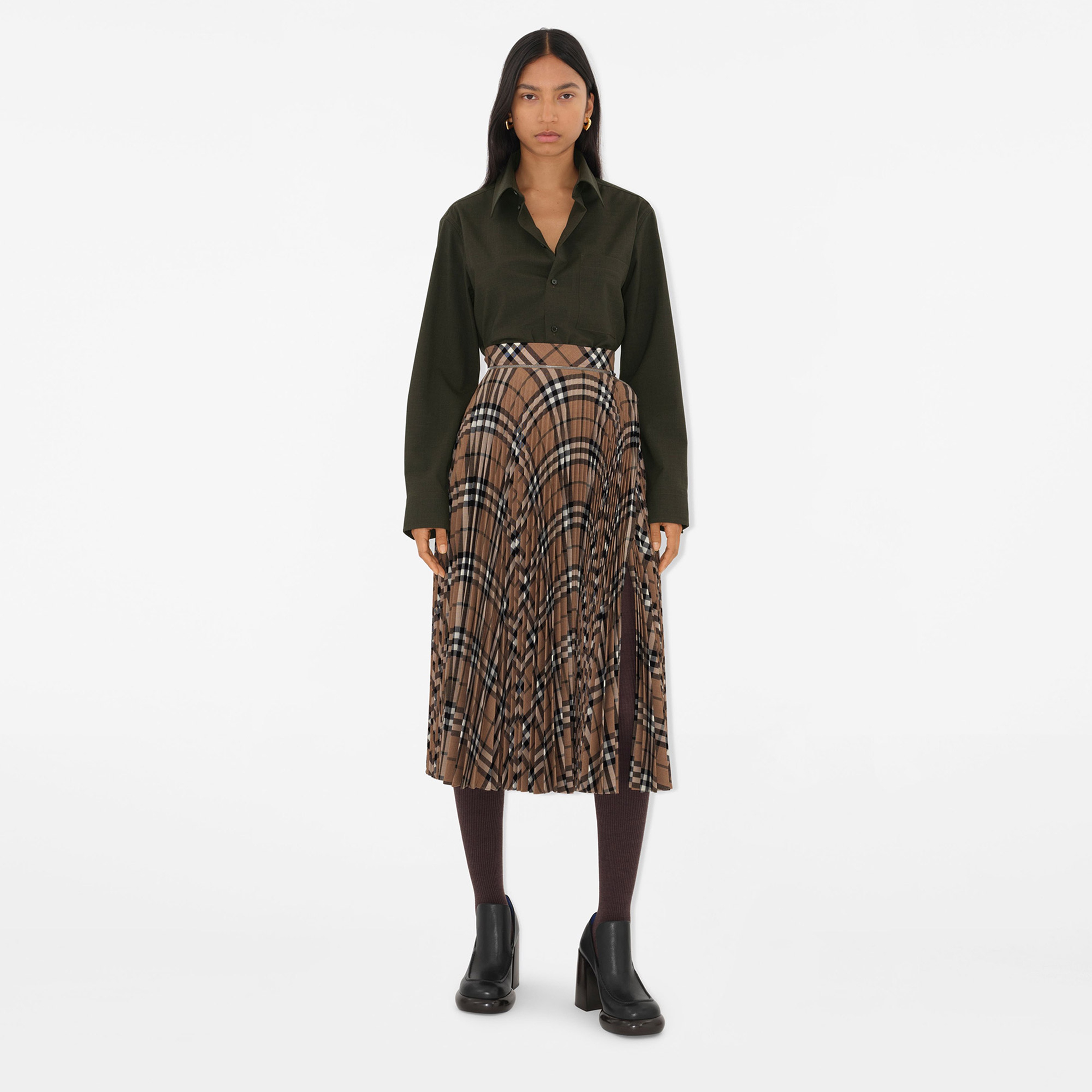 Burberry Kadın Bej Etek