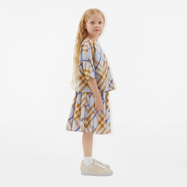 Burberry Çocuk Mavi Etek