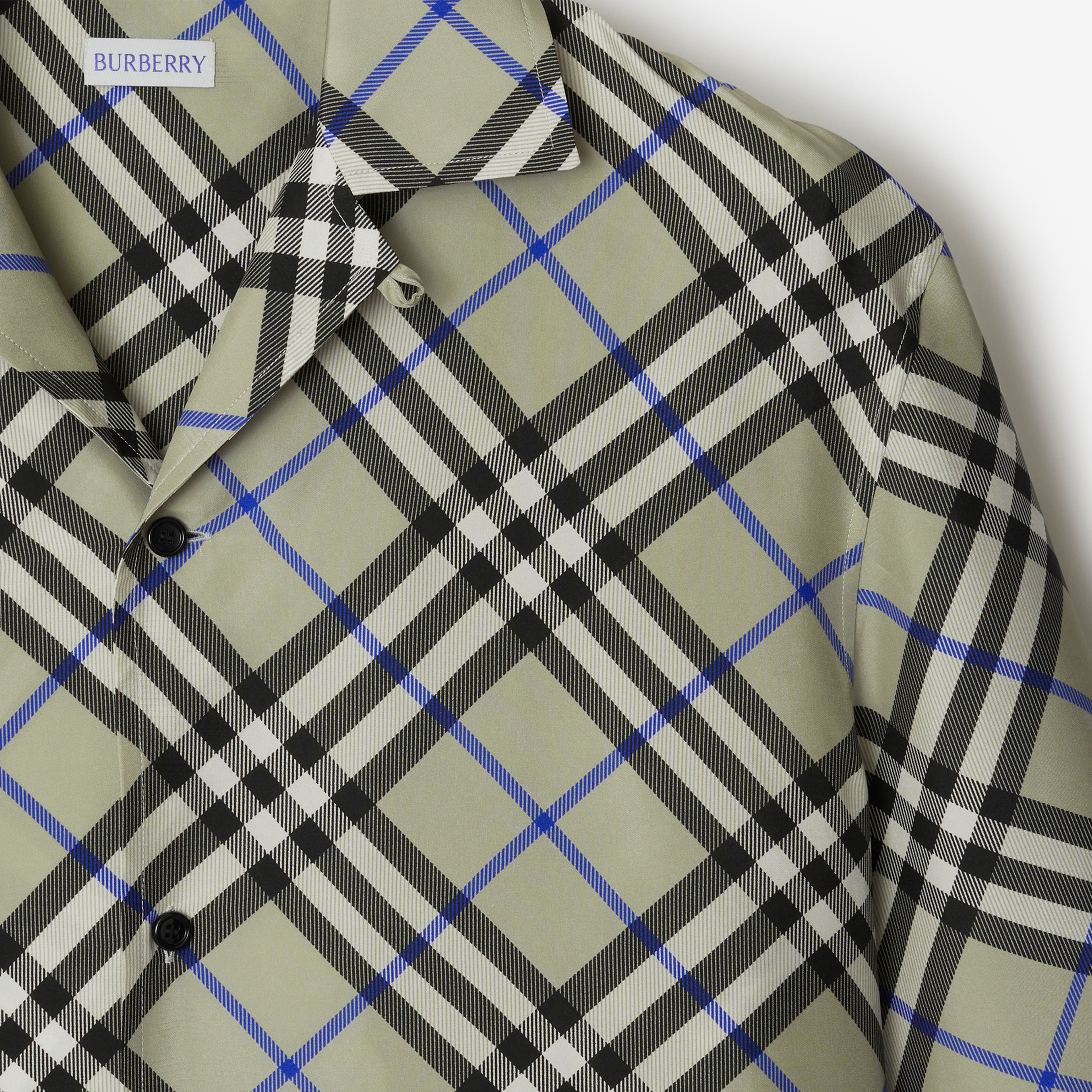 Burberry Erkek Yeşil Gömlek