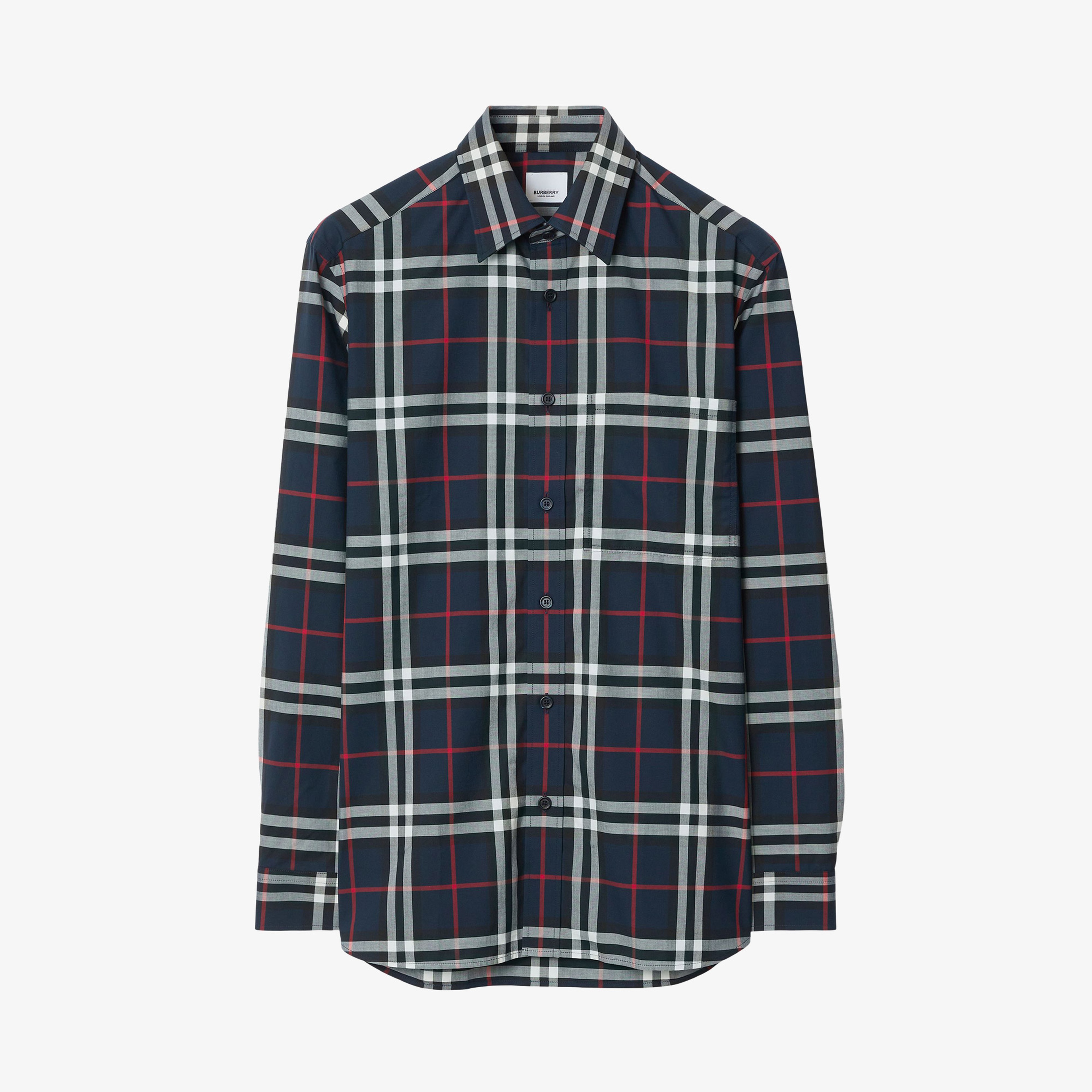 Burberry Erkek Lacivert Gömlek