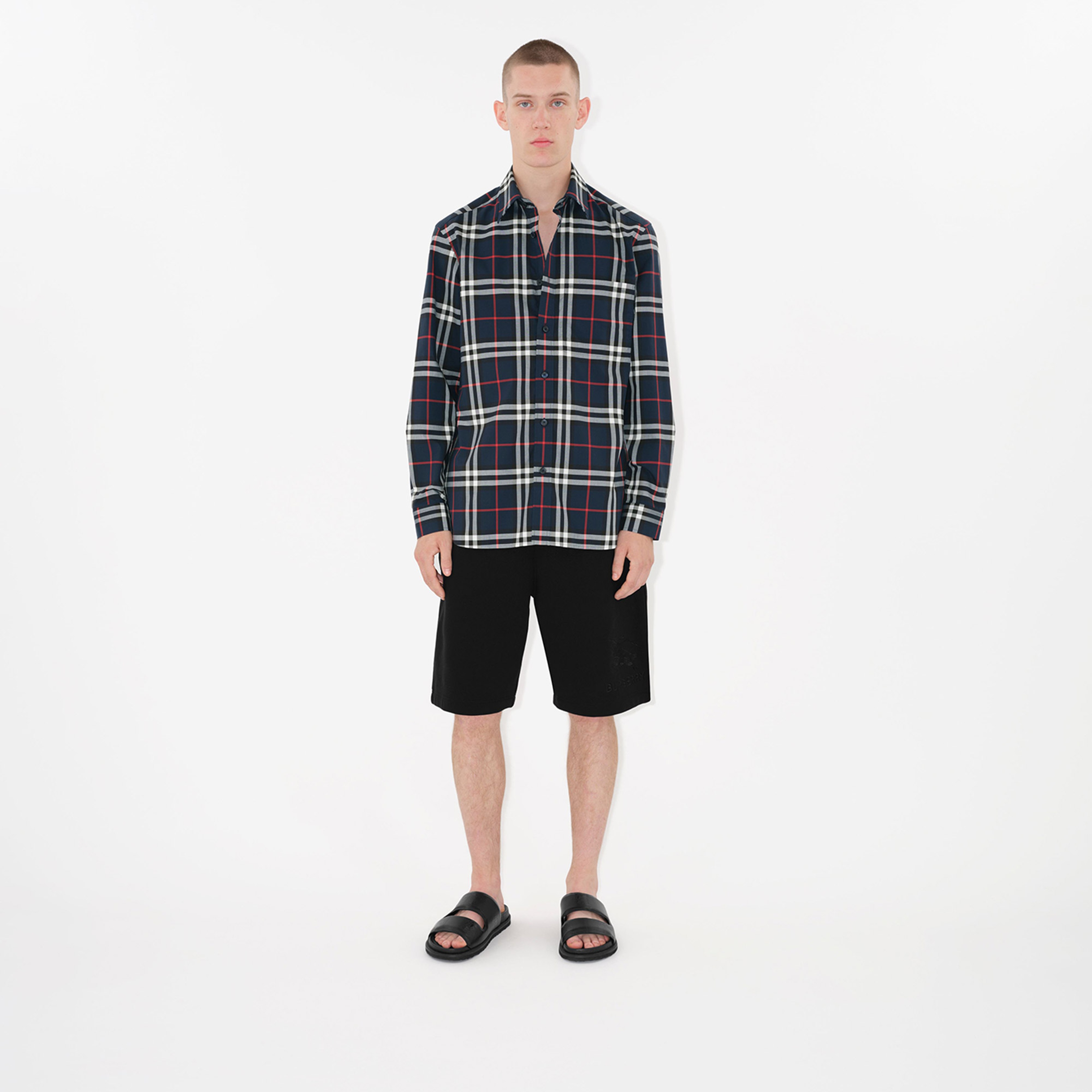 Burberry Erkek Lacivert Gömlek
