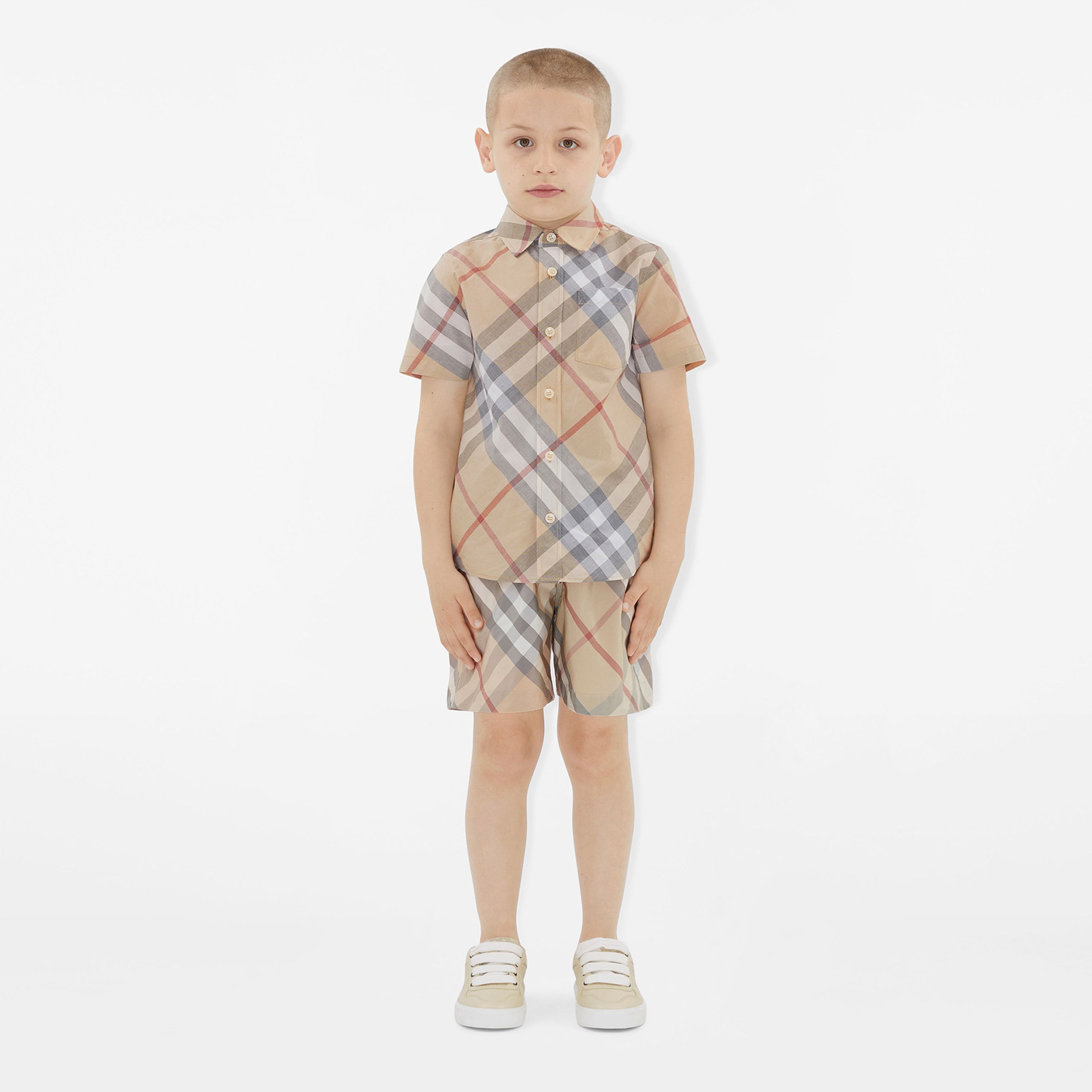 Burberry Çocuk Gri Gömlek