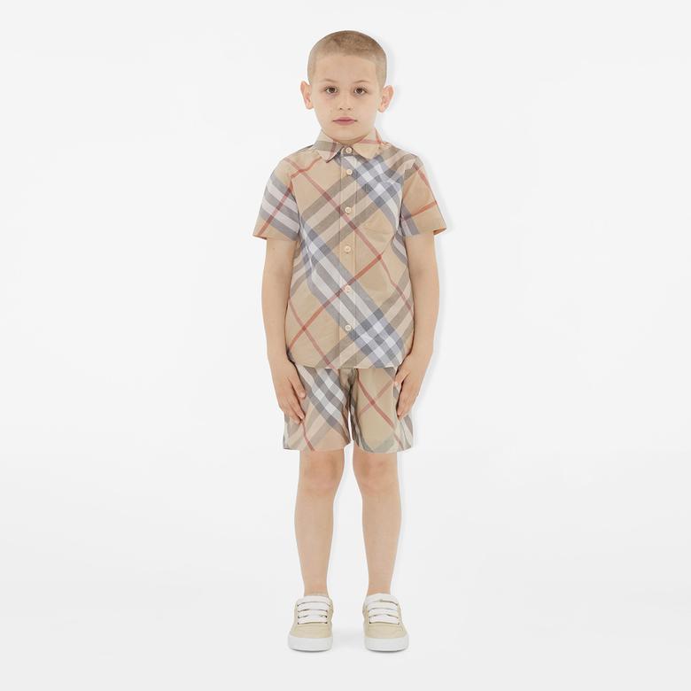 Burberry Çocuk Gri Gömlek