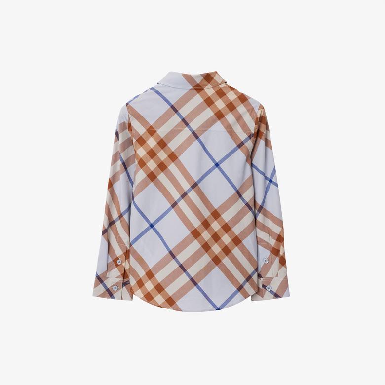 Burberry Çocuk Mavi Gömlek