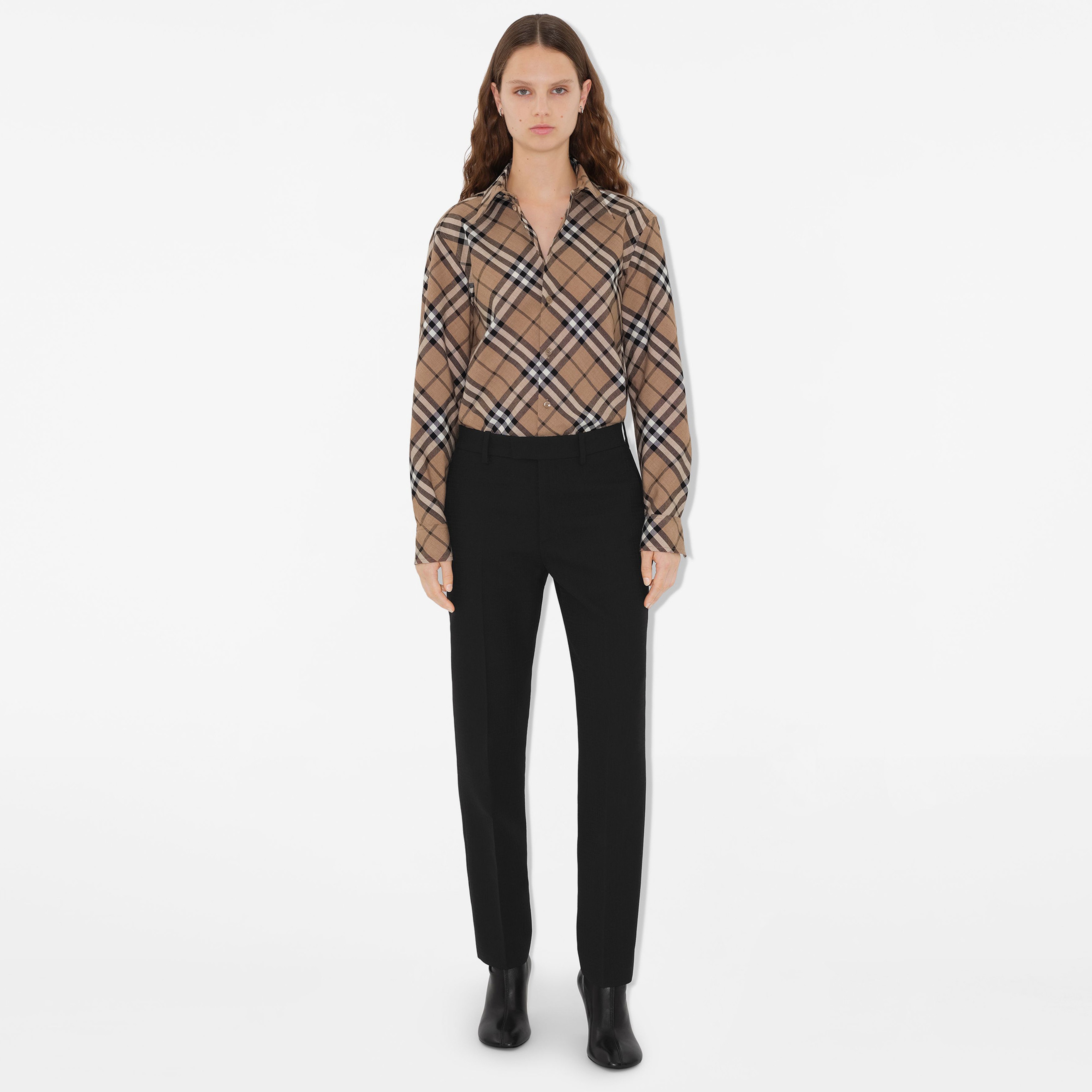 Burberry Kadın Bej Gömlek