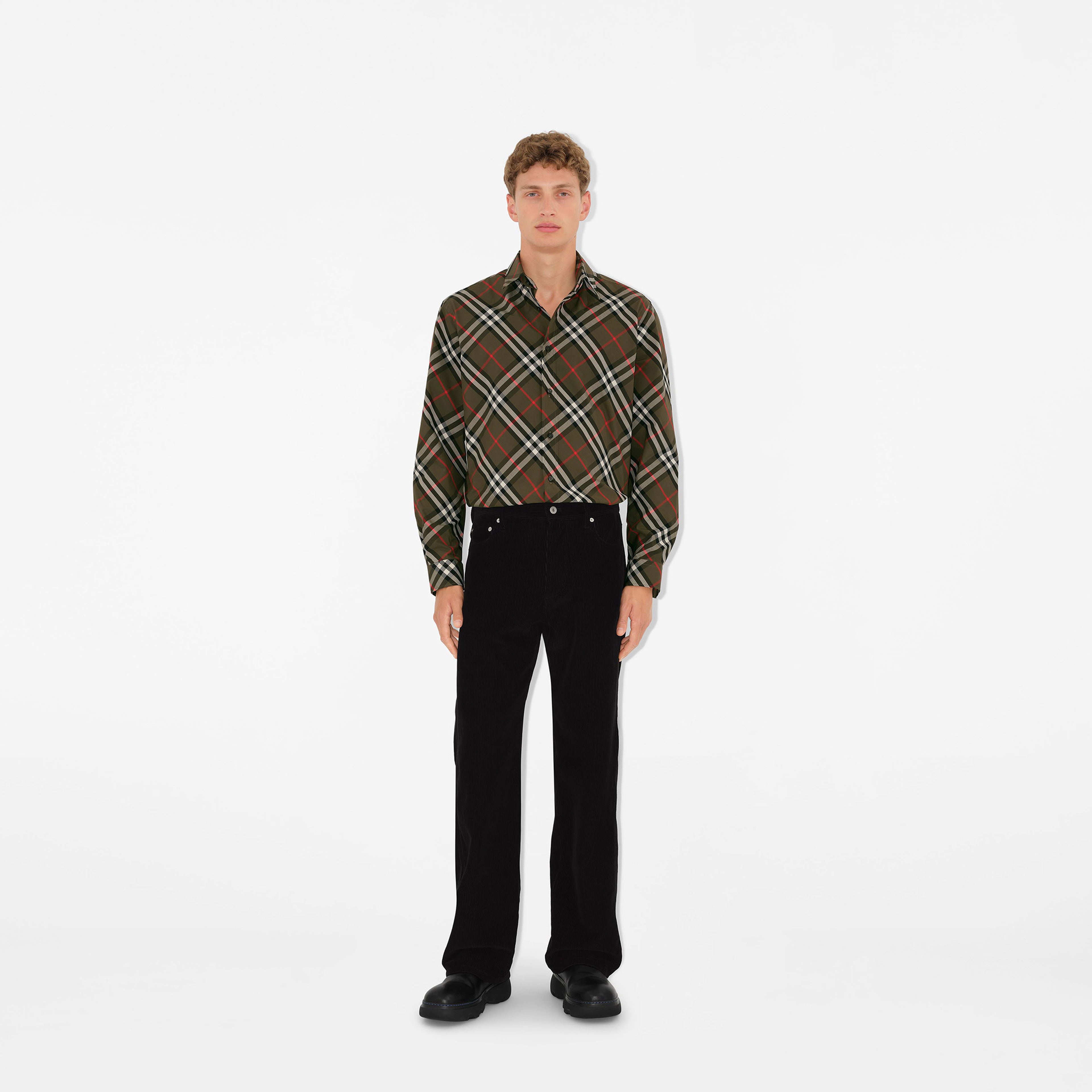 Burberry Erkek Gri Gömlek