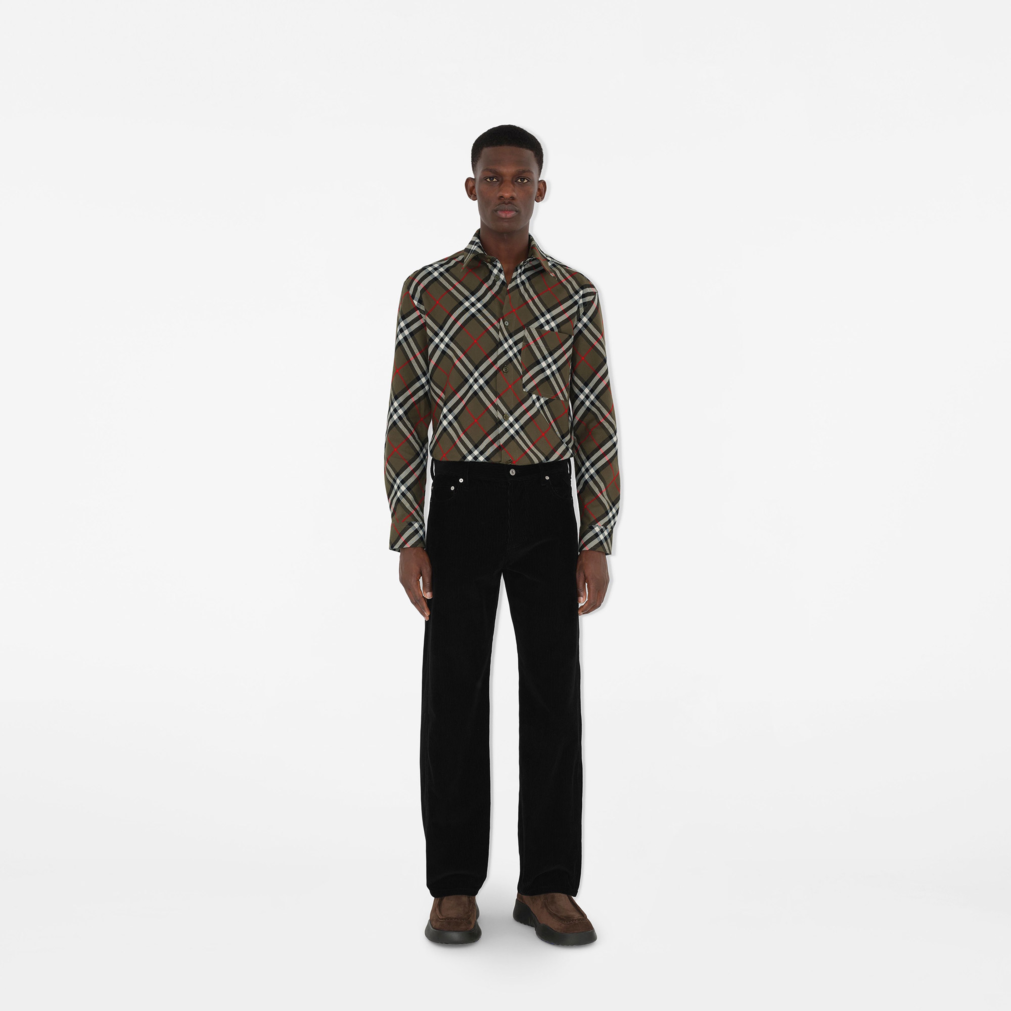 Burberry Erkek Gri Gömlek