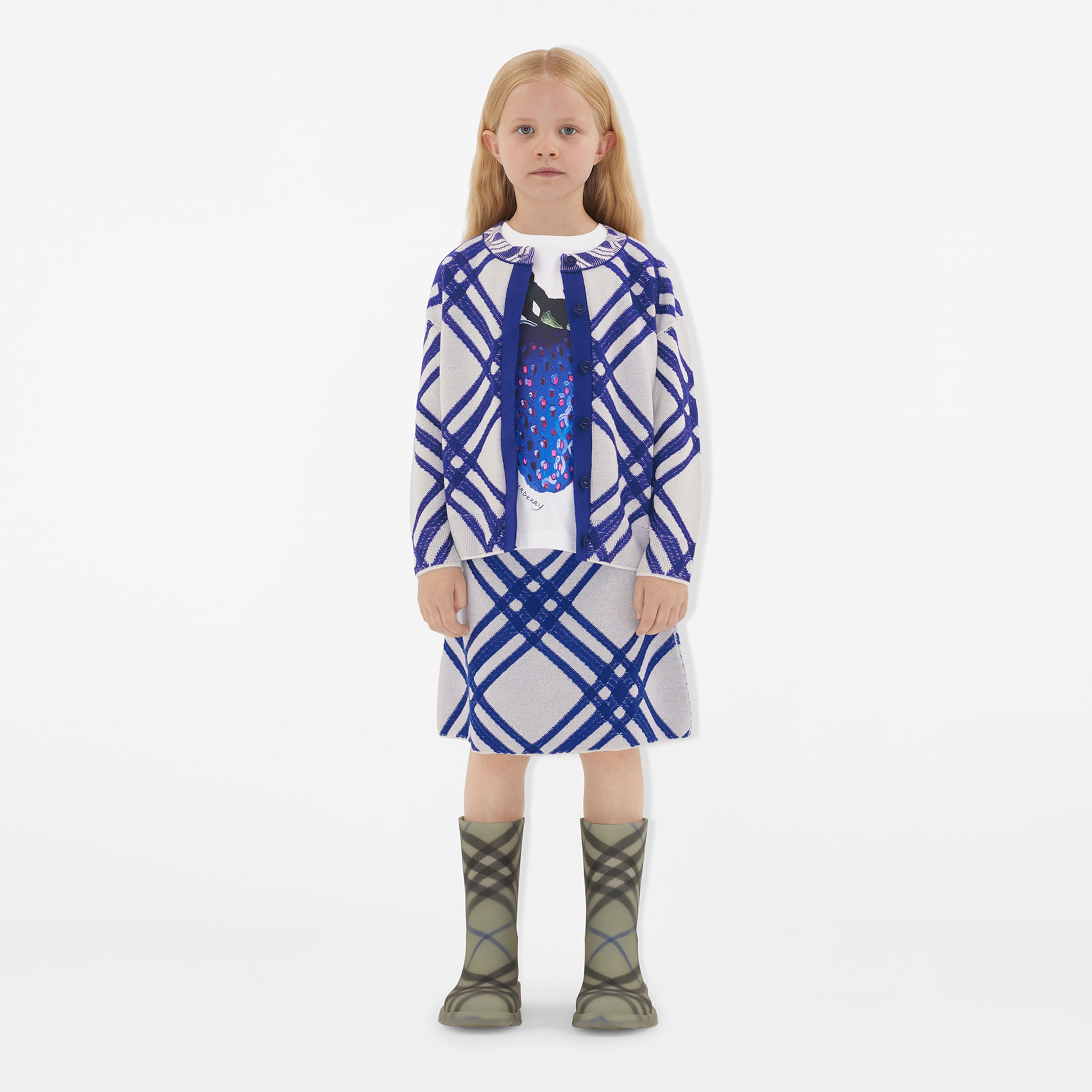 Burberry Çocuk Beyaz Triko