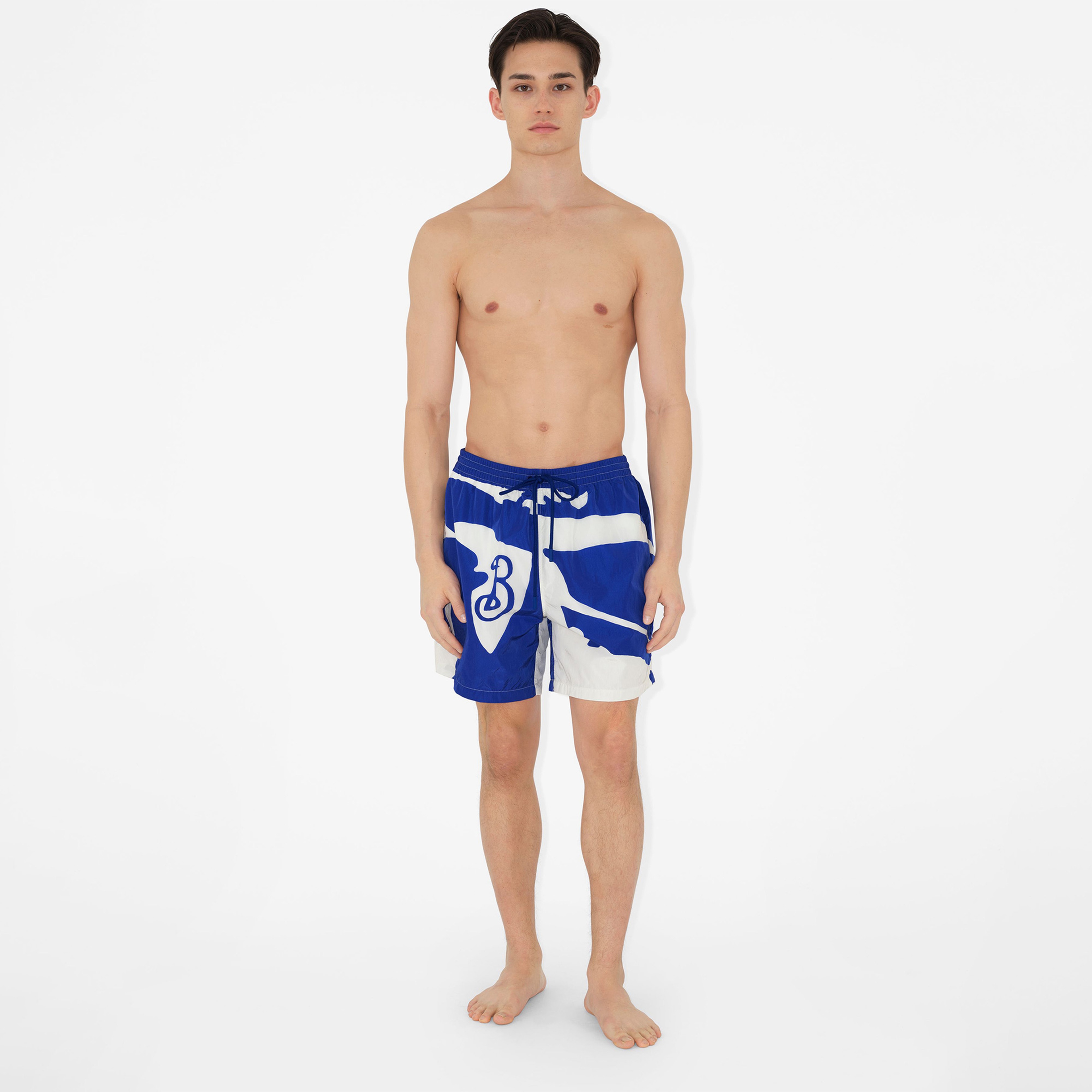 Burberry Erkek Mavi Mayo