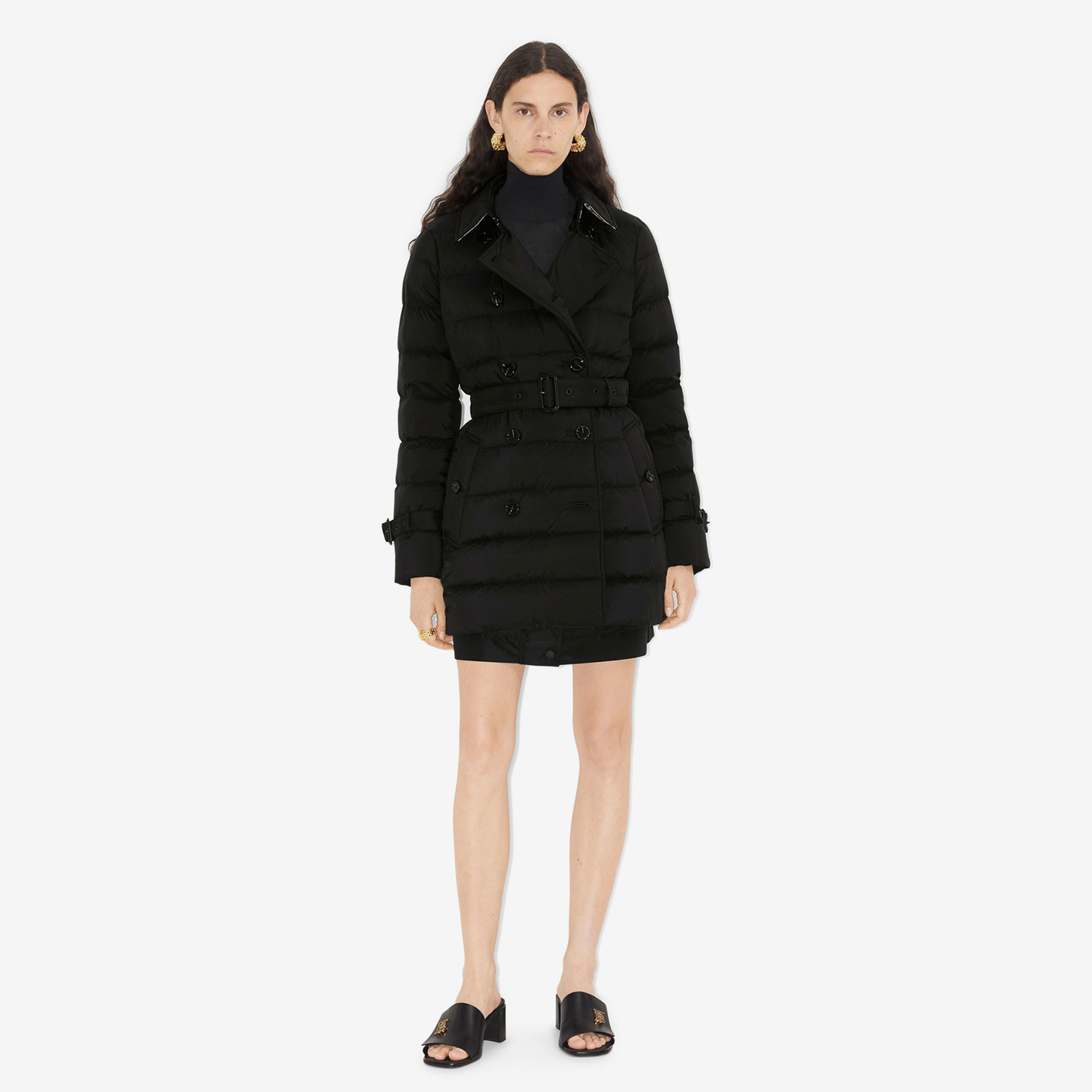 Burberry Kadın Siyah Mont