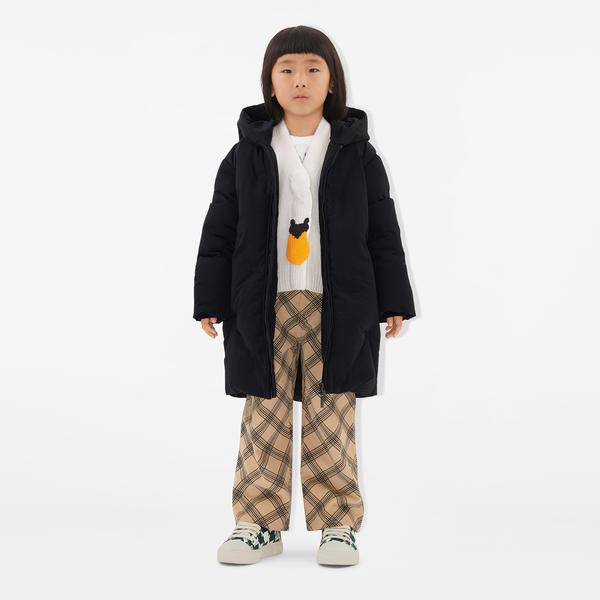 Burberry Çocuk Siyah Mont
