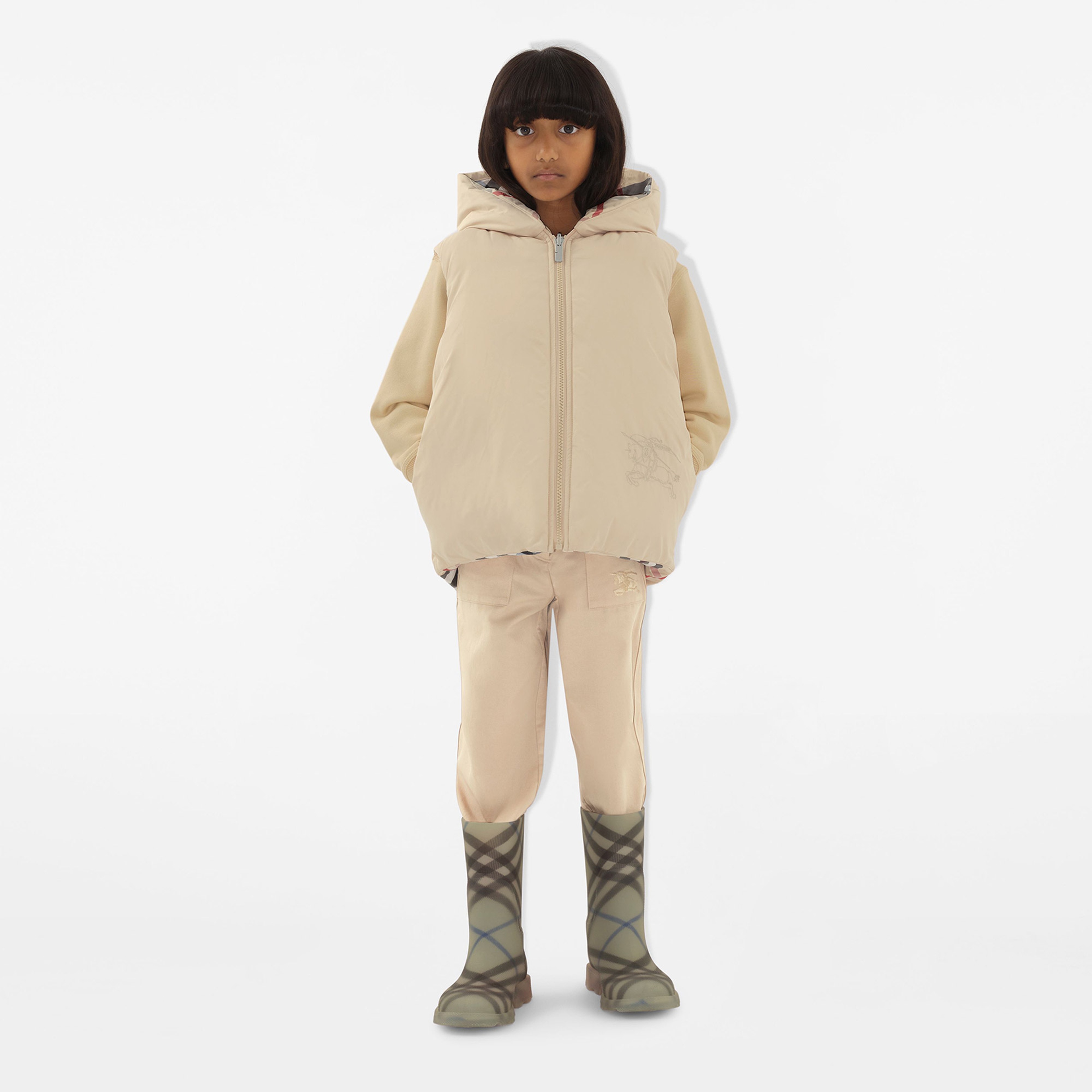 Burberry Çocuk Gri Mont