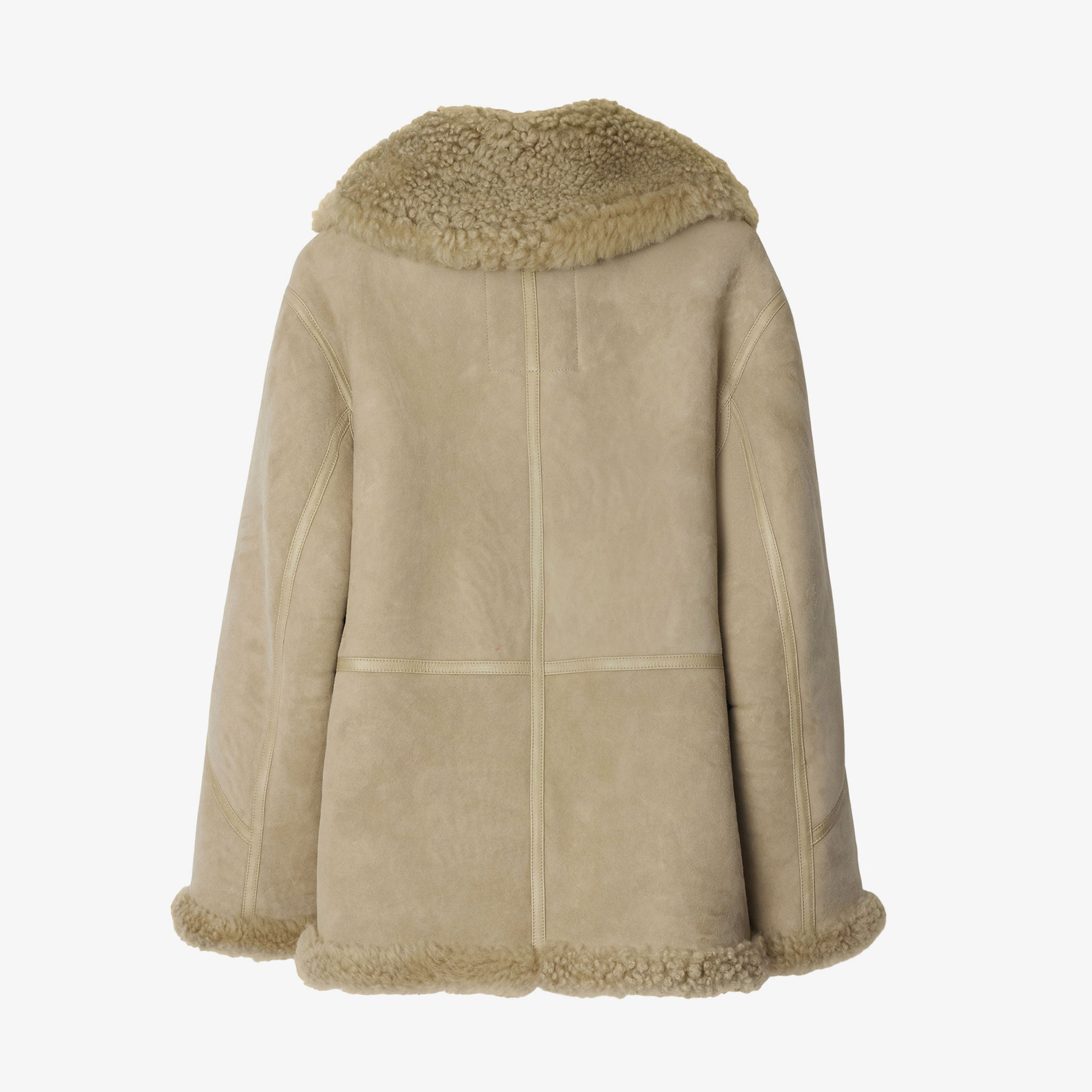 Burberry Kadın Turuncu Deri Mont