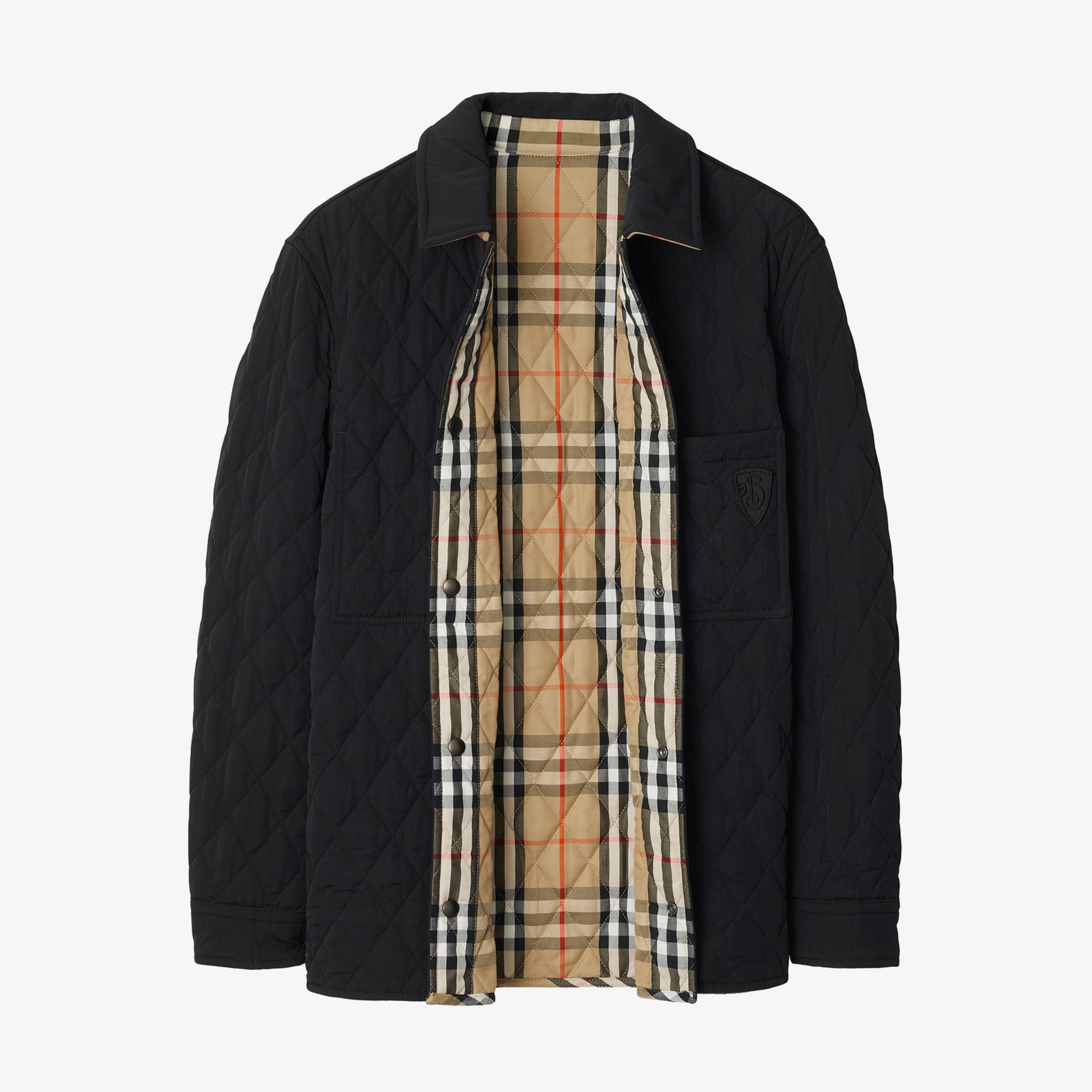 Burberry Erkek Siyah Mont