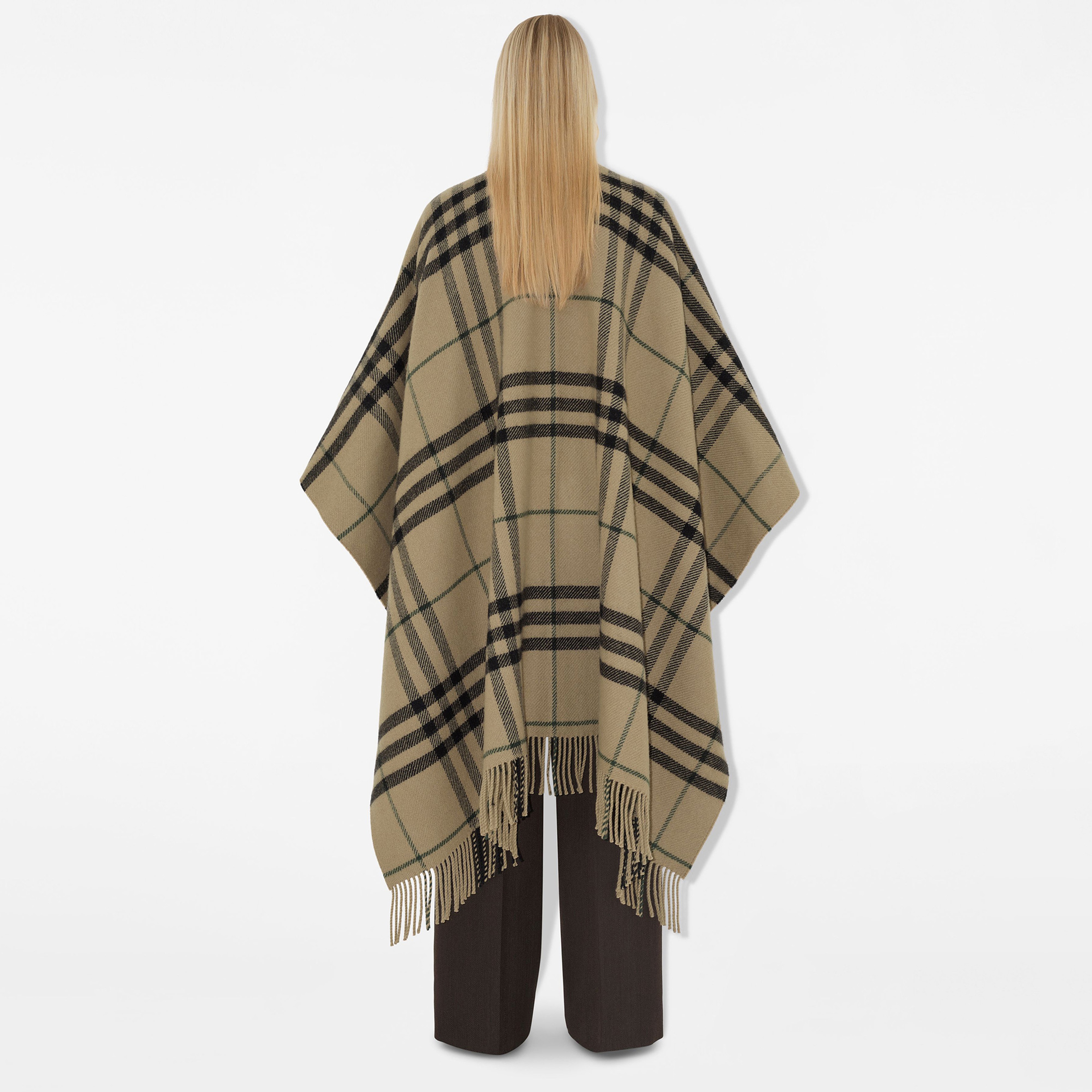 Burberry Kadın Bej Panço