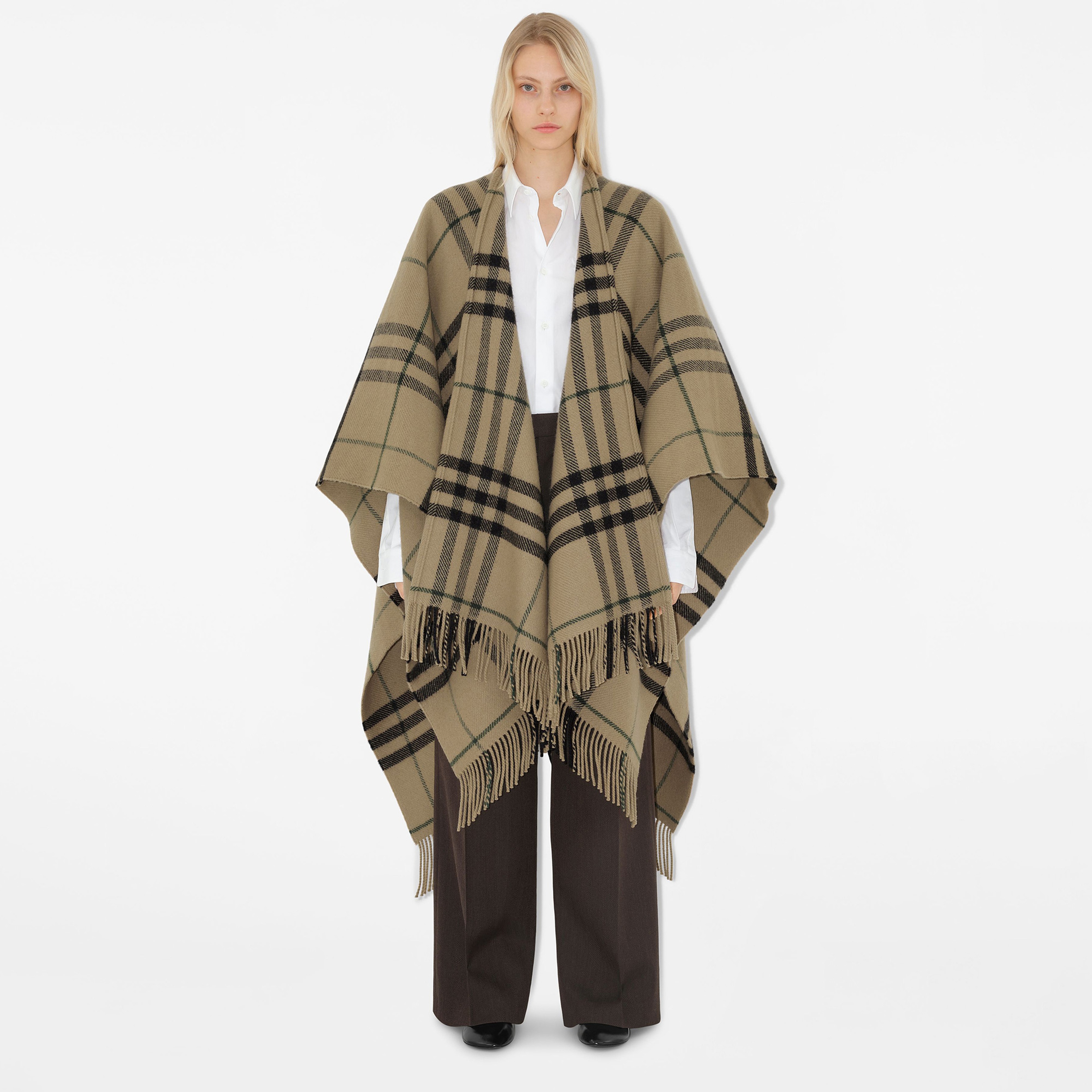 Burberry Kadın Bej Panço