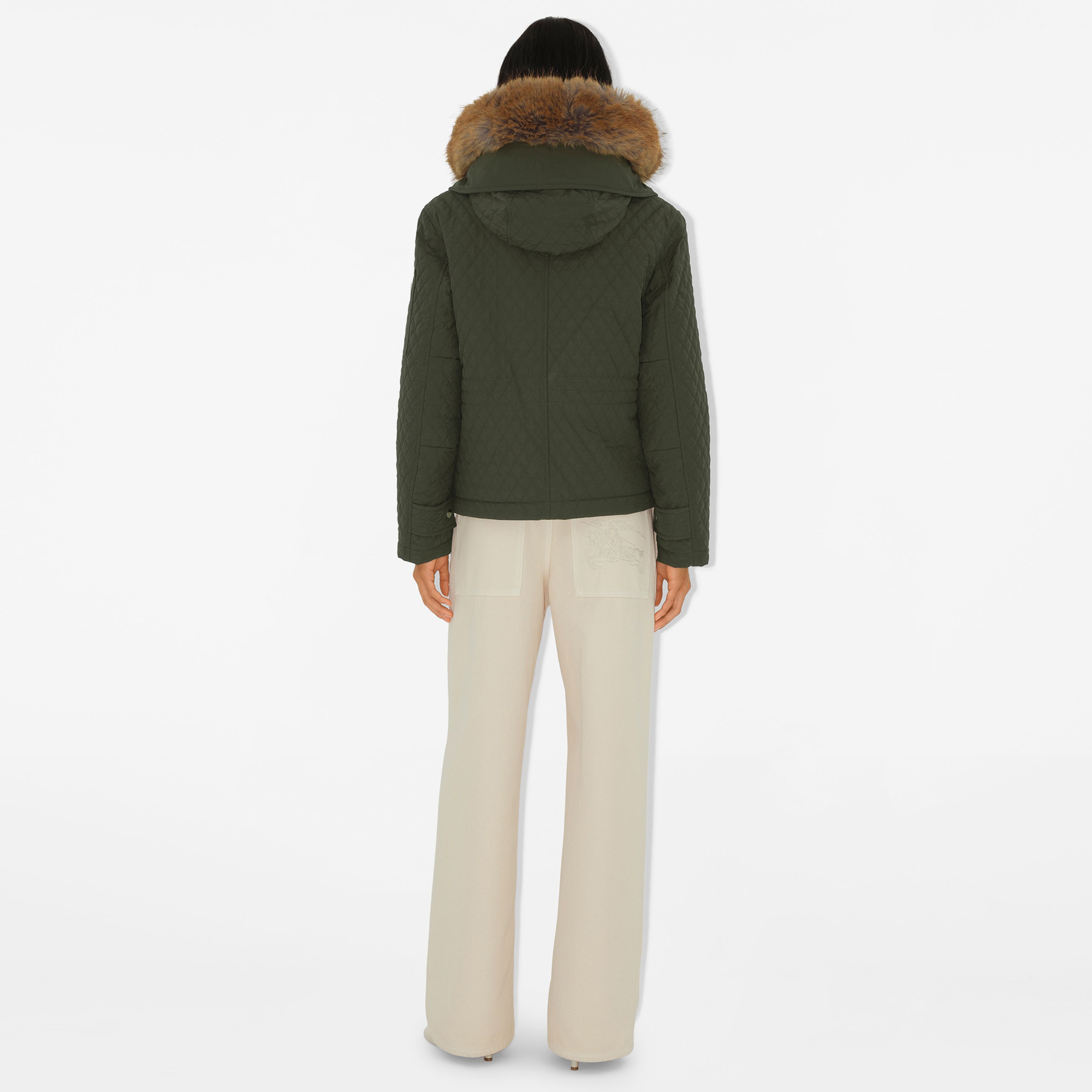 Burberry Kadın Gri Mont