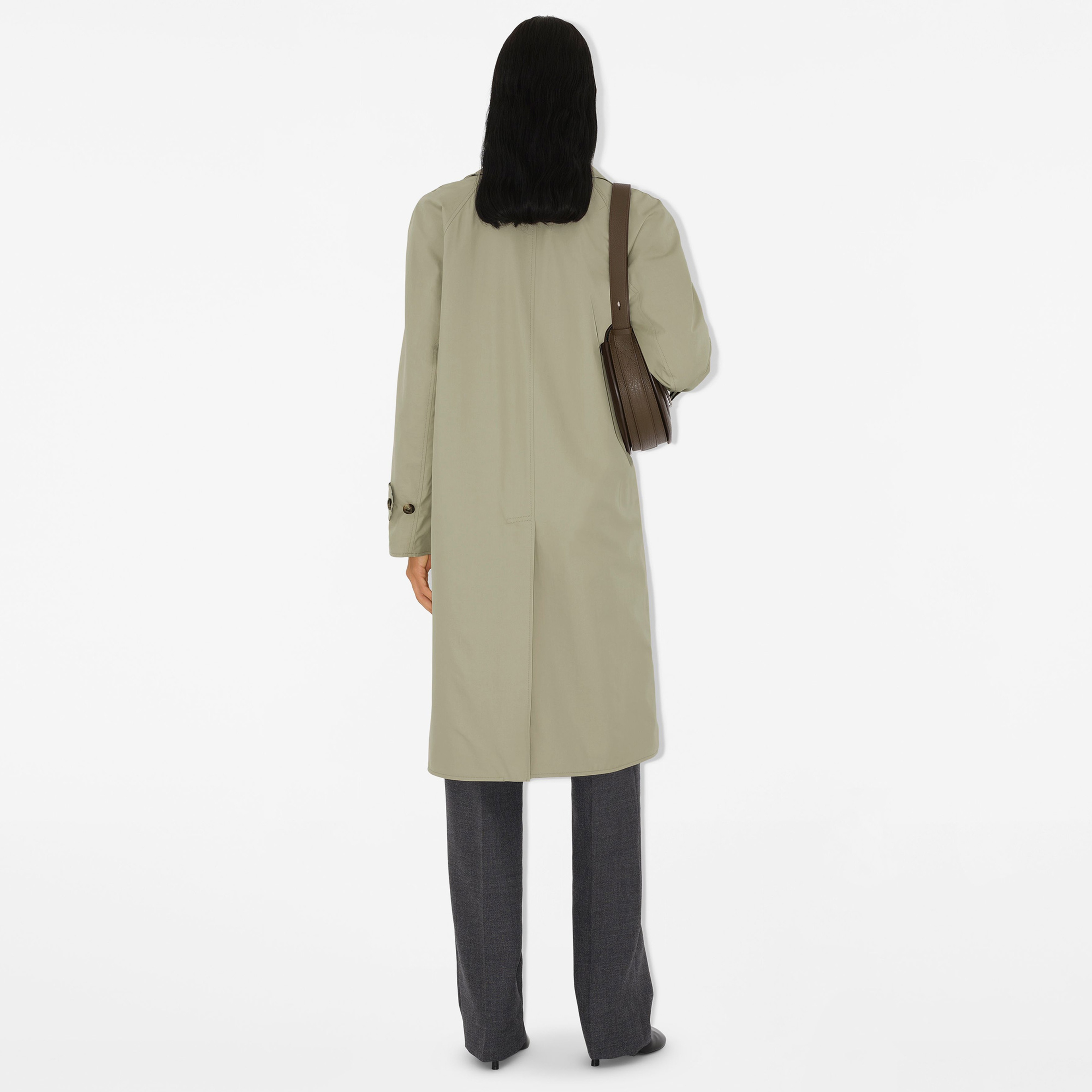 Burberry Kadın Yeşil Pardesu