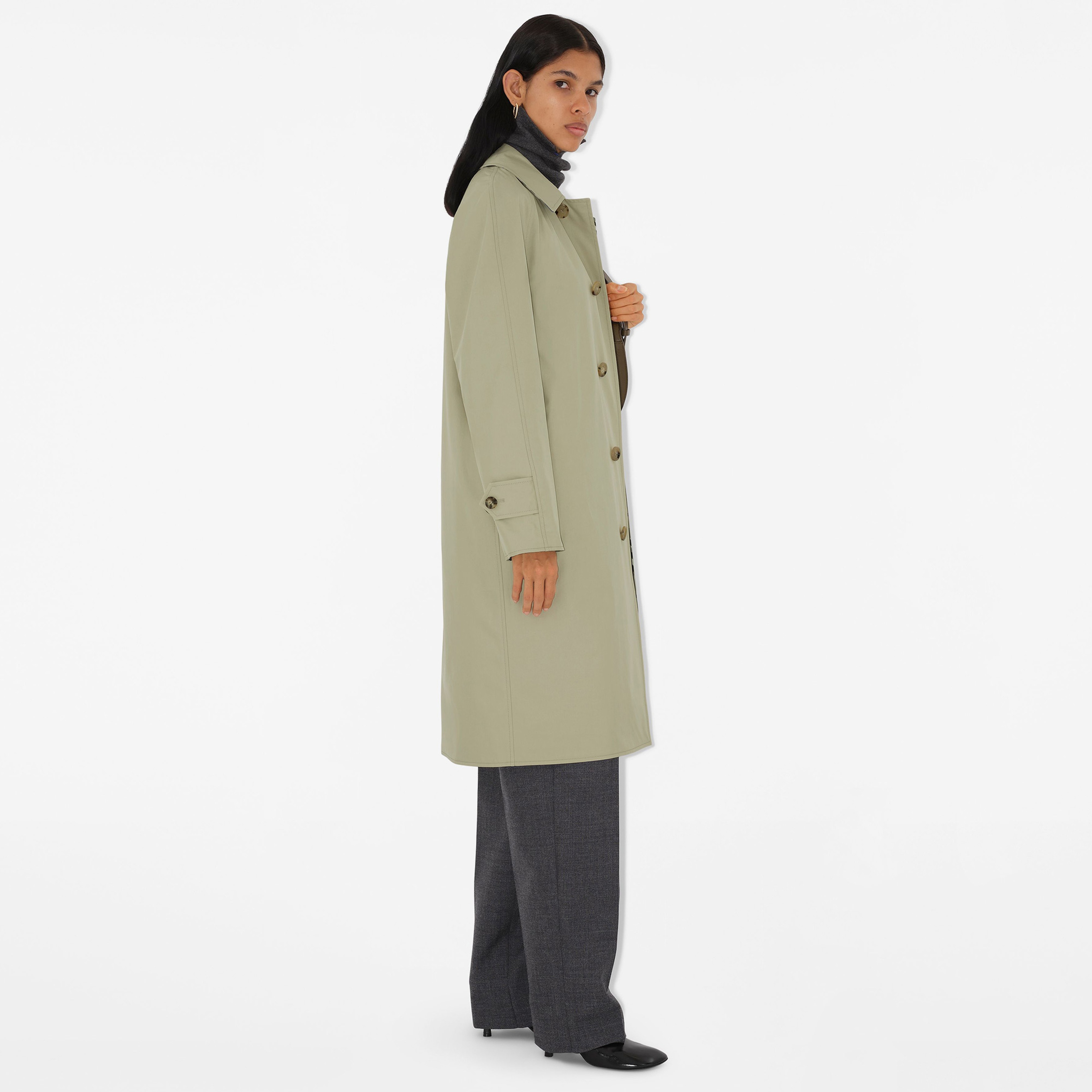 Burberry Kadın Yeşil Pardesu