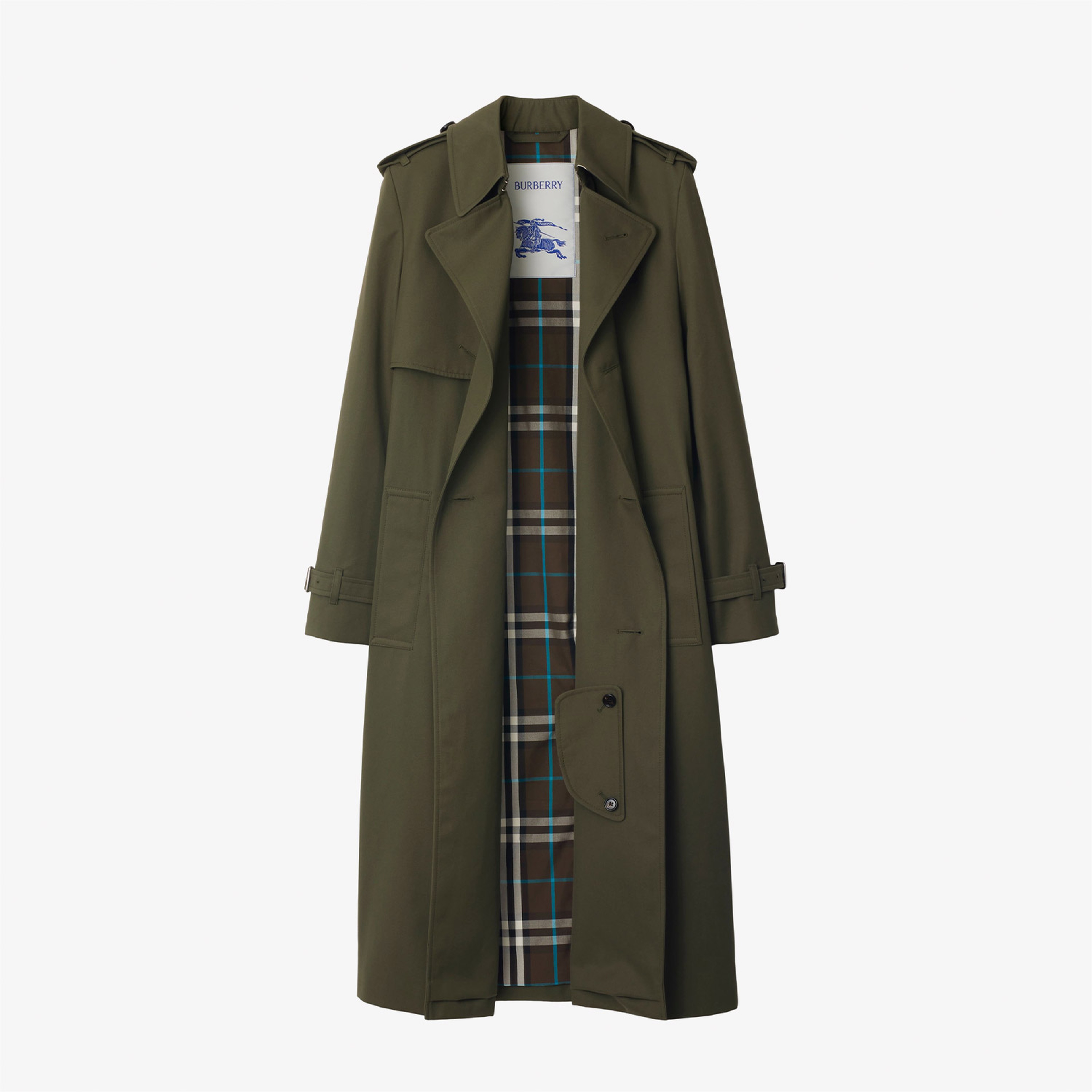 Burberry Kadın Gri Pardesu