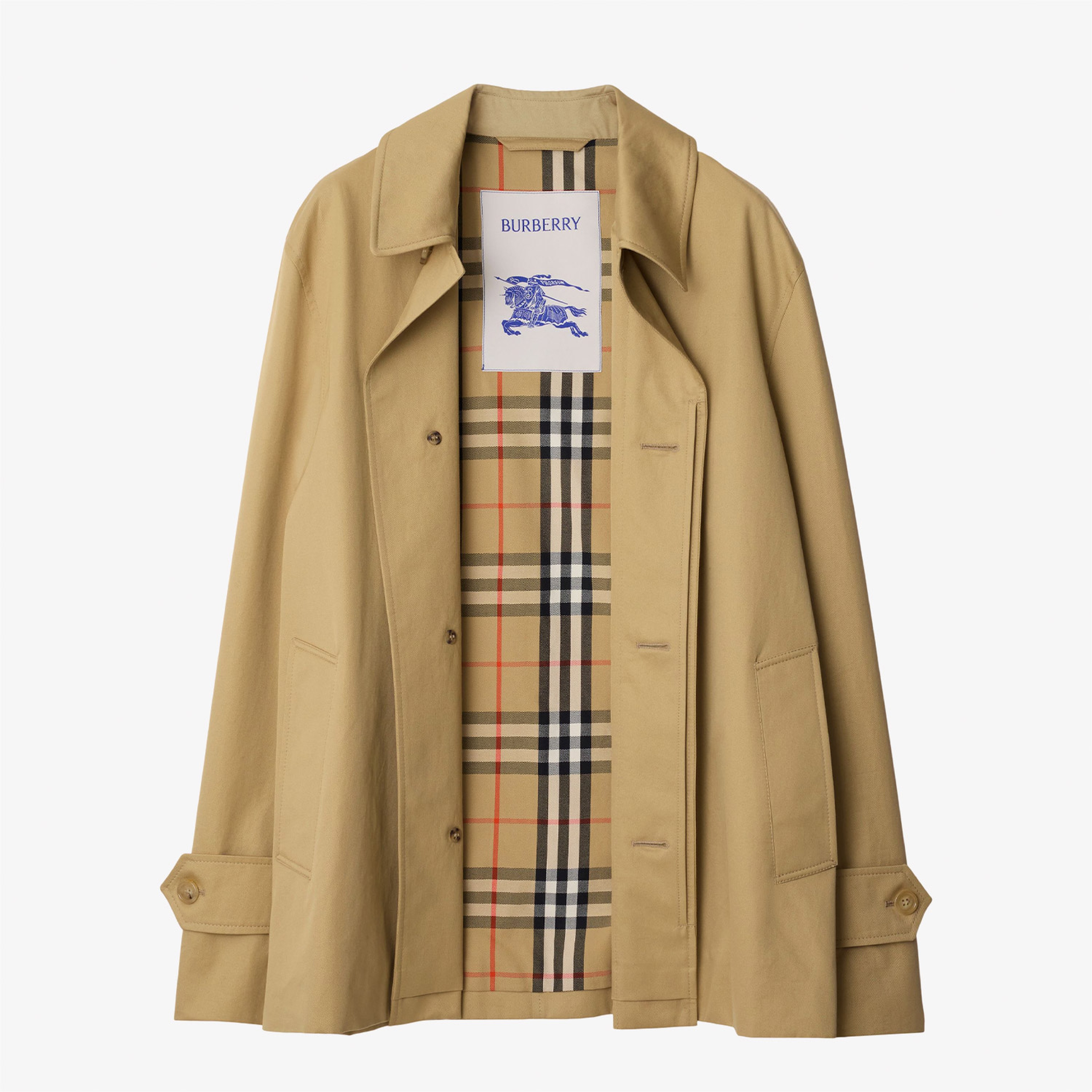 Burberry Kadın Sarı Pardesu