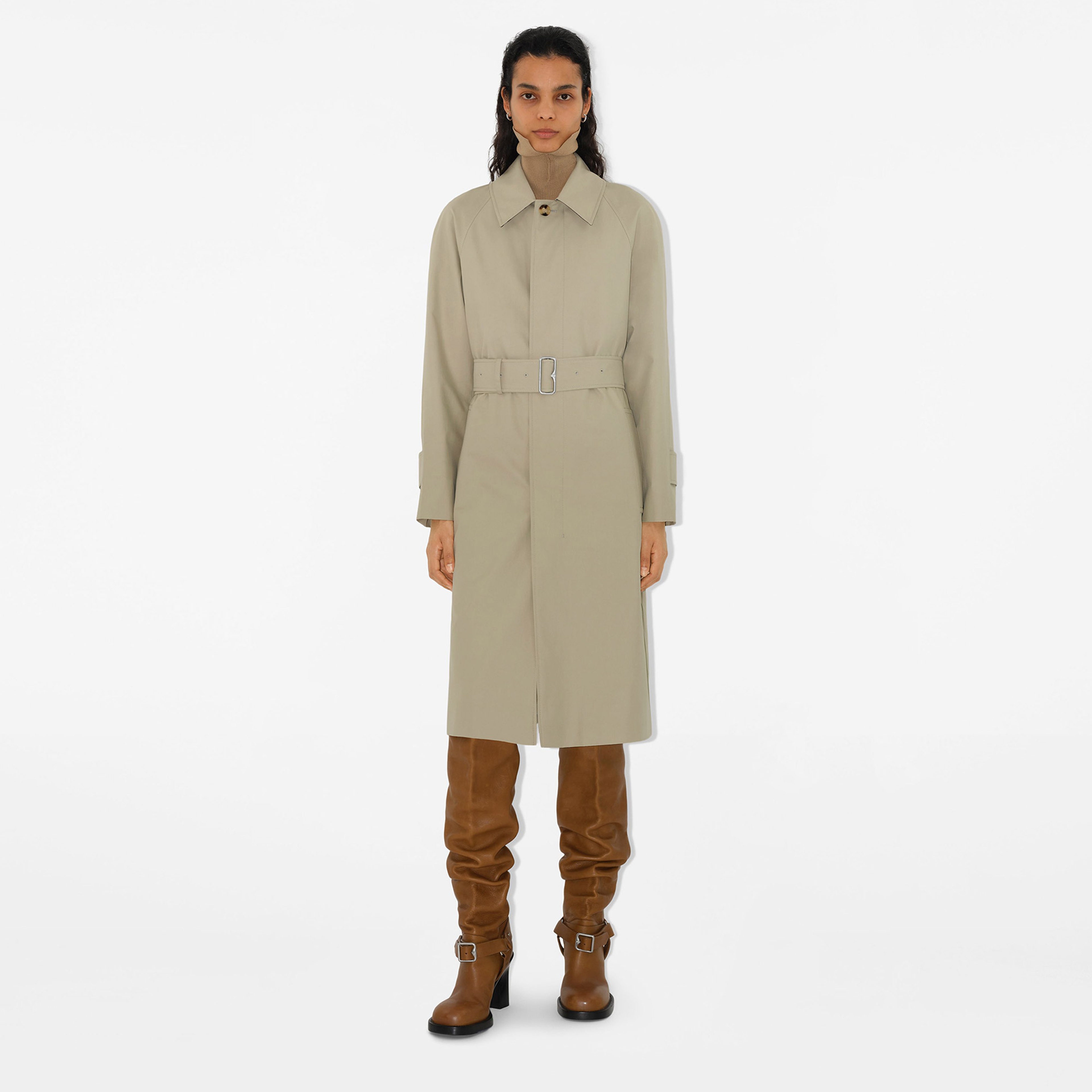 Burberry Kadın Yeşil Pardesu