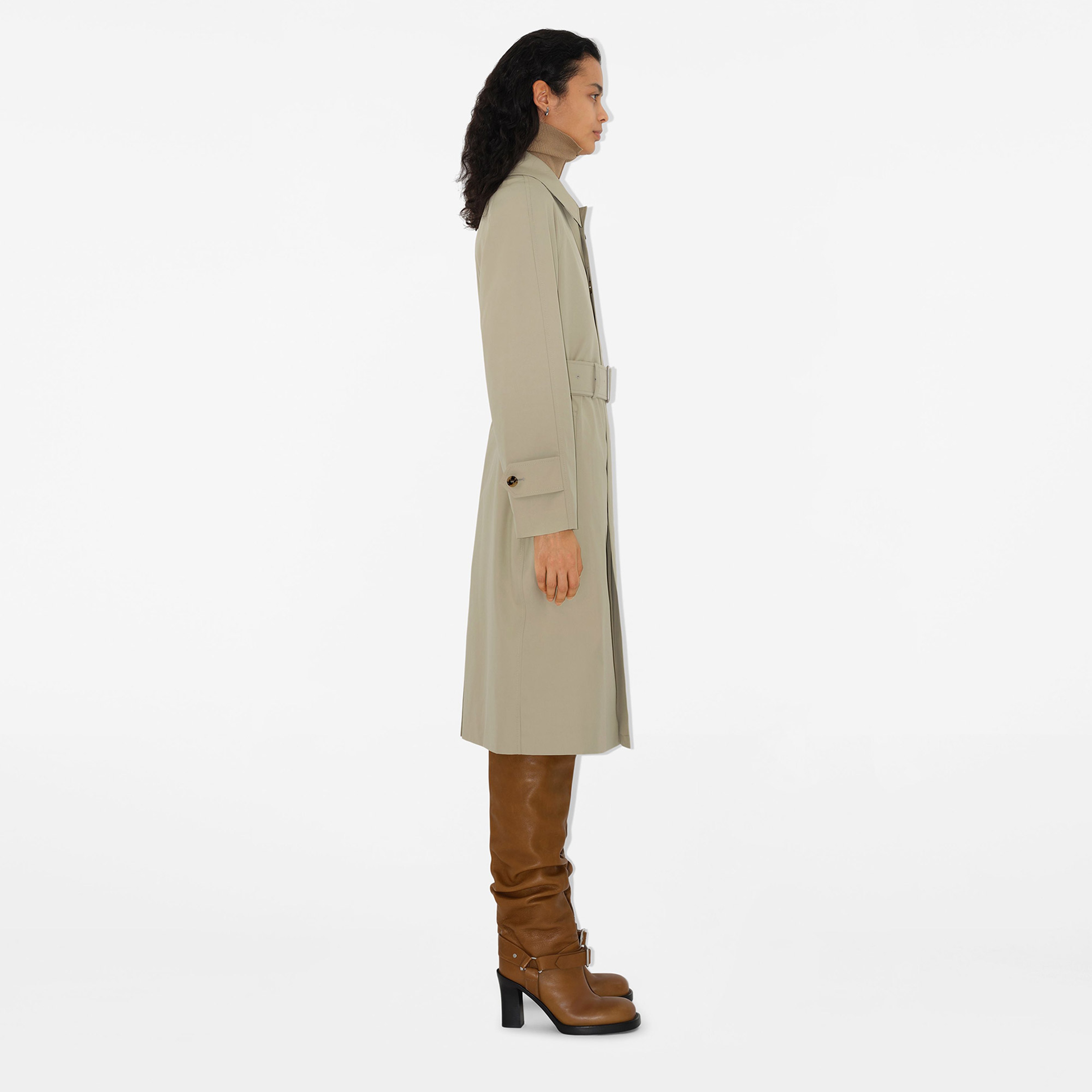 Burberry Kadın Yeşil Pardesu