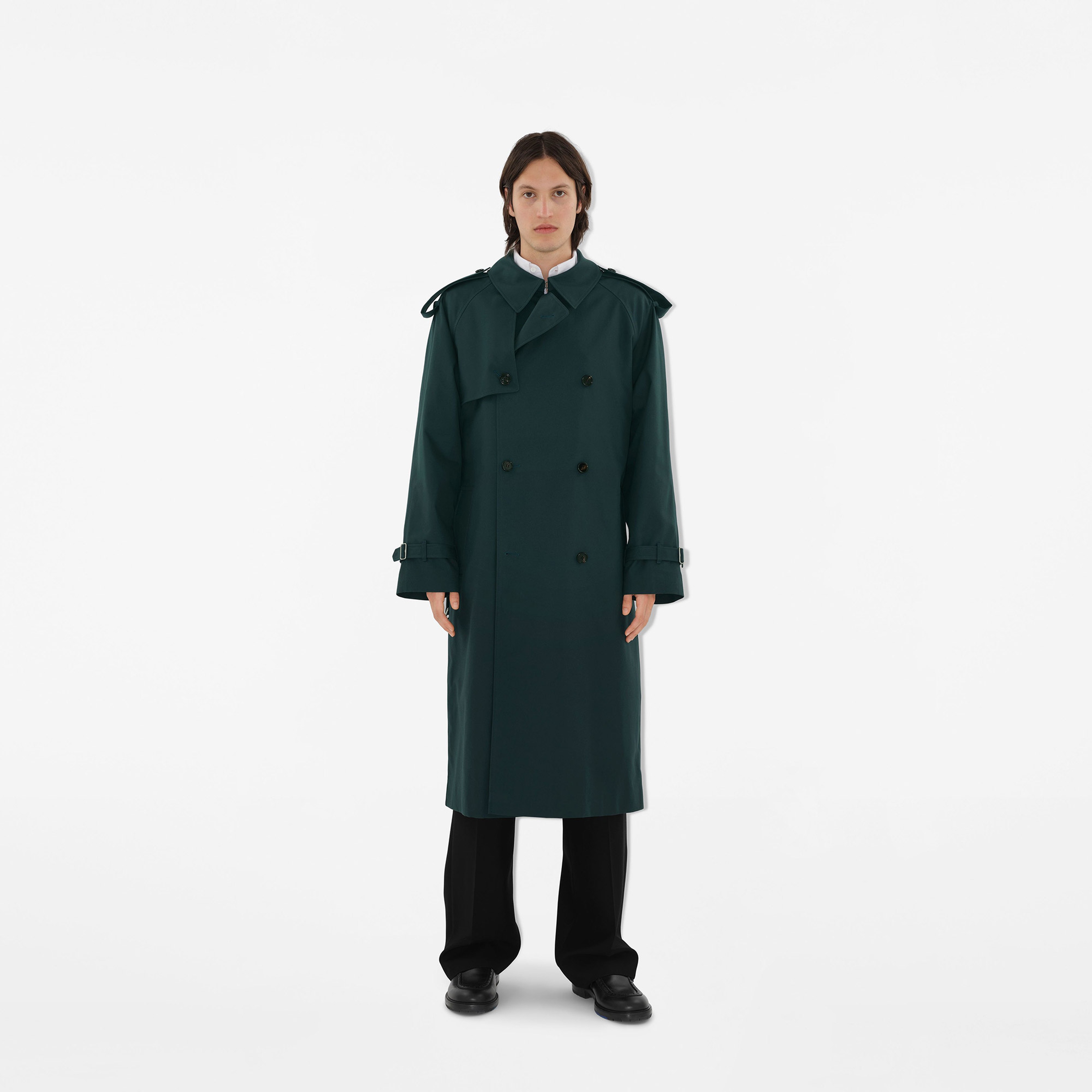 Burberry Erkek Gri Pardesu