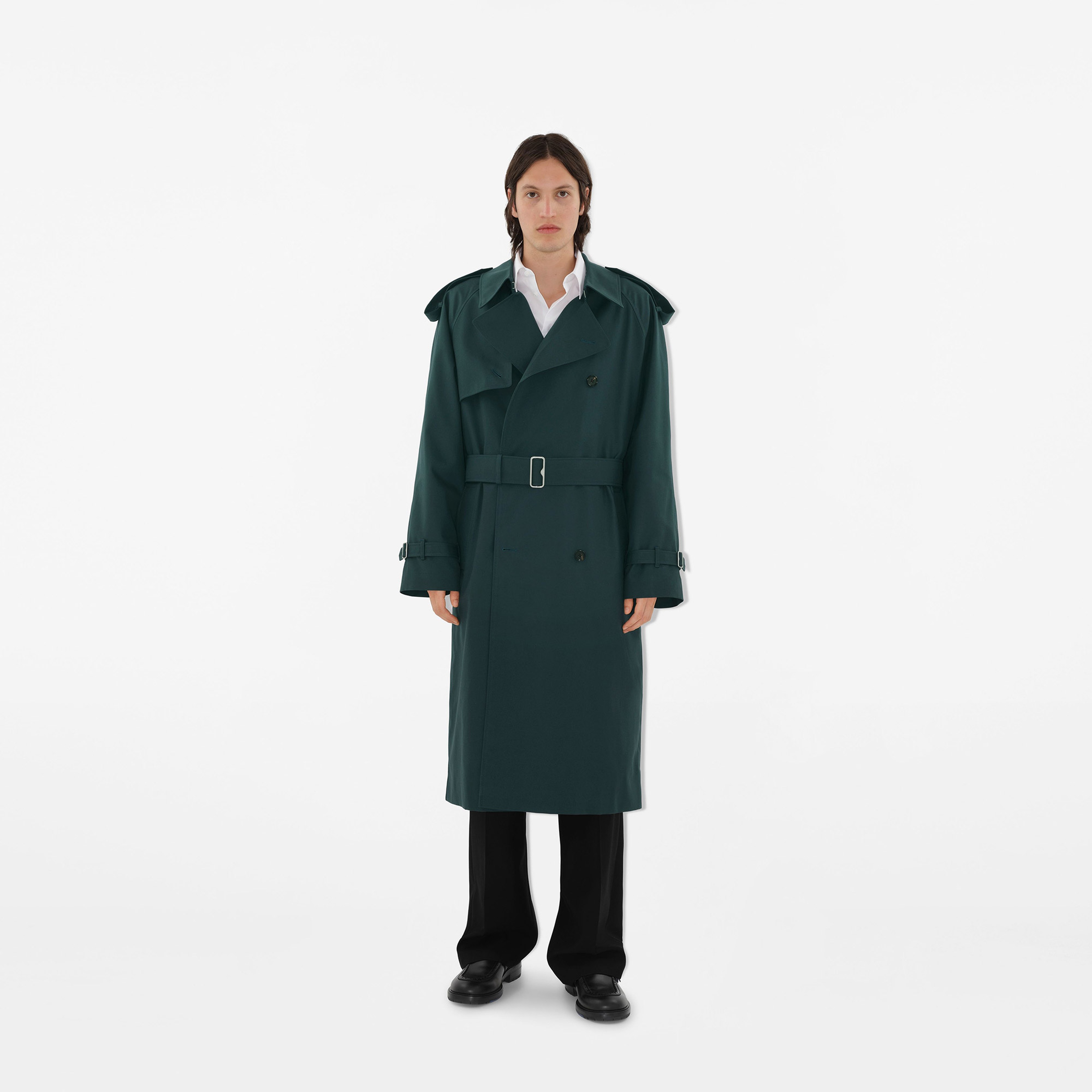 Burberry Erkek Gri Pardesu