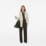 Burberry Kadın Yeşil Pardesu