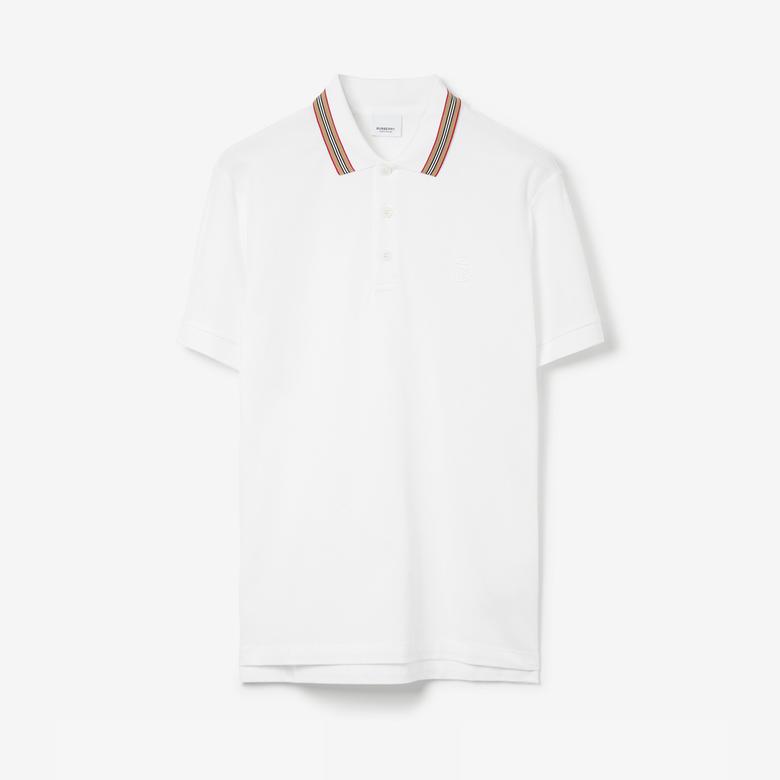 Burberry Erkek Beyaz Polo