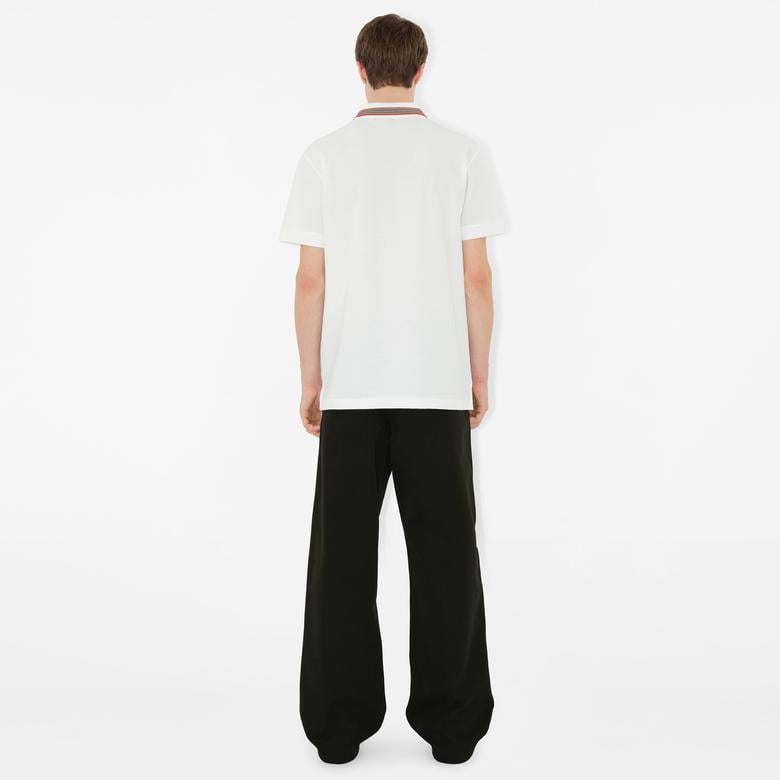 Burberry Erkek Beyaz Polo
