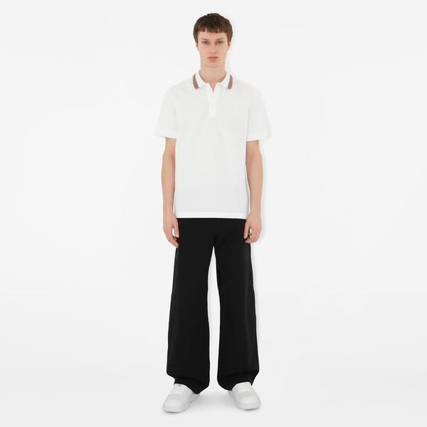 Burberry Erkek Beyaz Polo