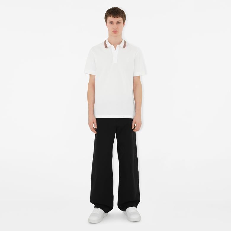 Burberry Erkek Beyaz Polo