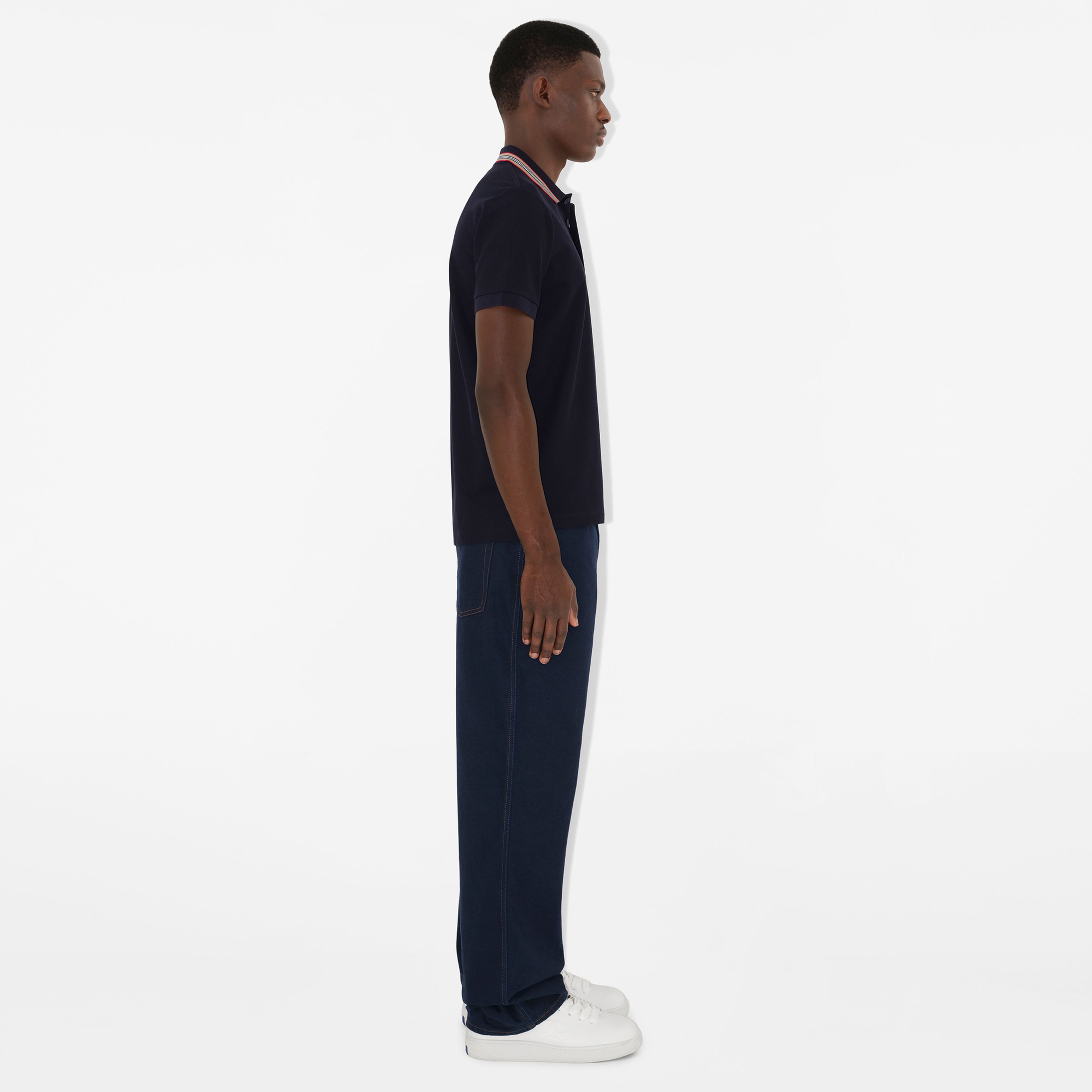 Burberry Erkek Mavi Polo