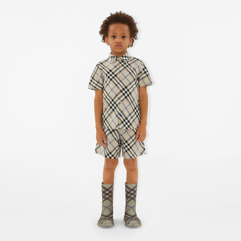 Burberry Çocuk Yeşil Şort