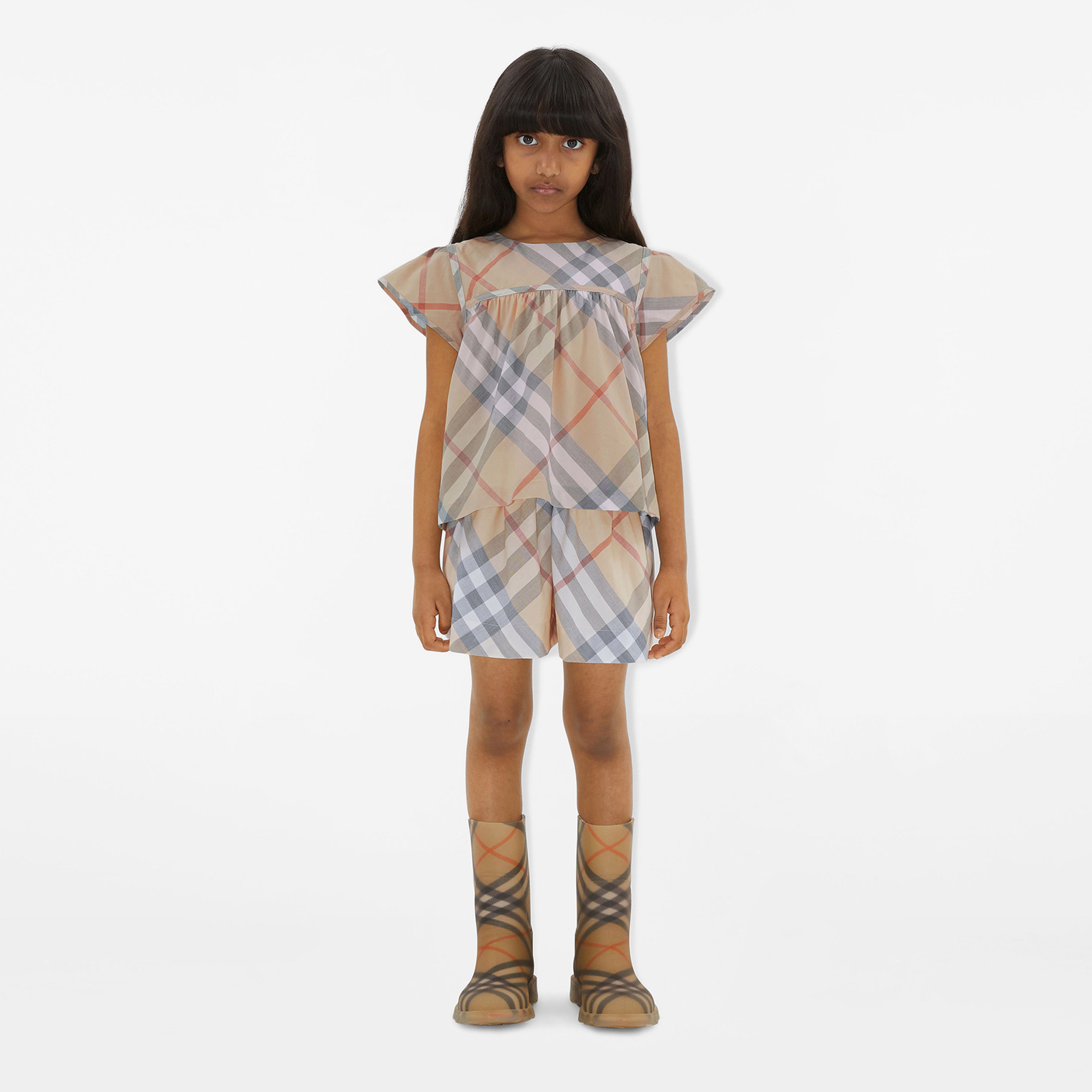 Burberry Çocuk Gri Etek