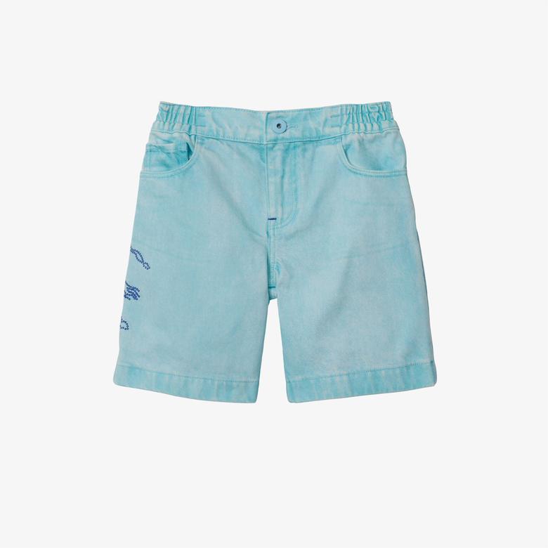 Çocuk Mavi Şort