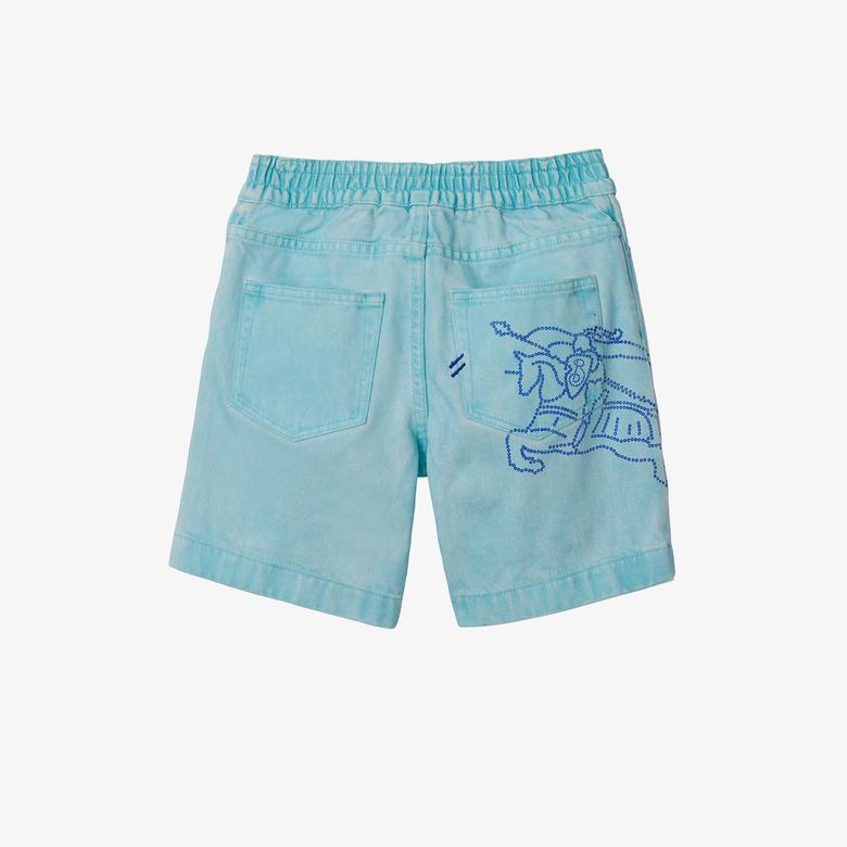 Çocuk Mavi Şort