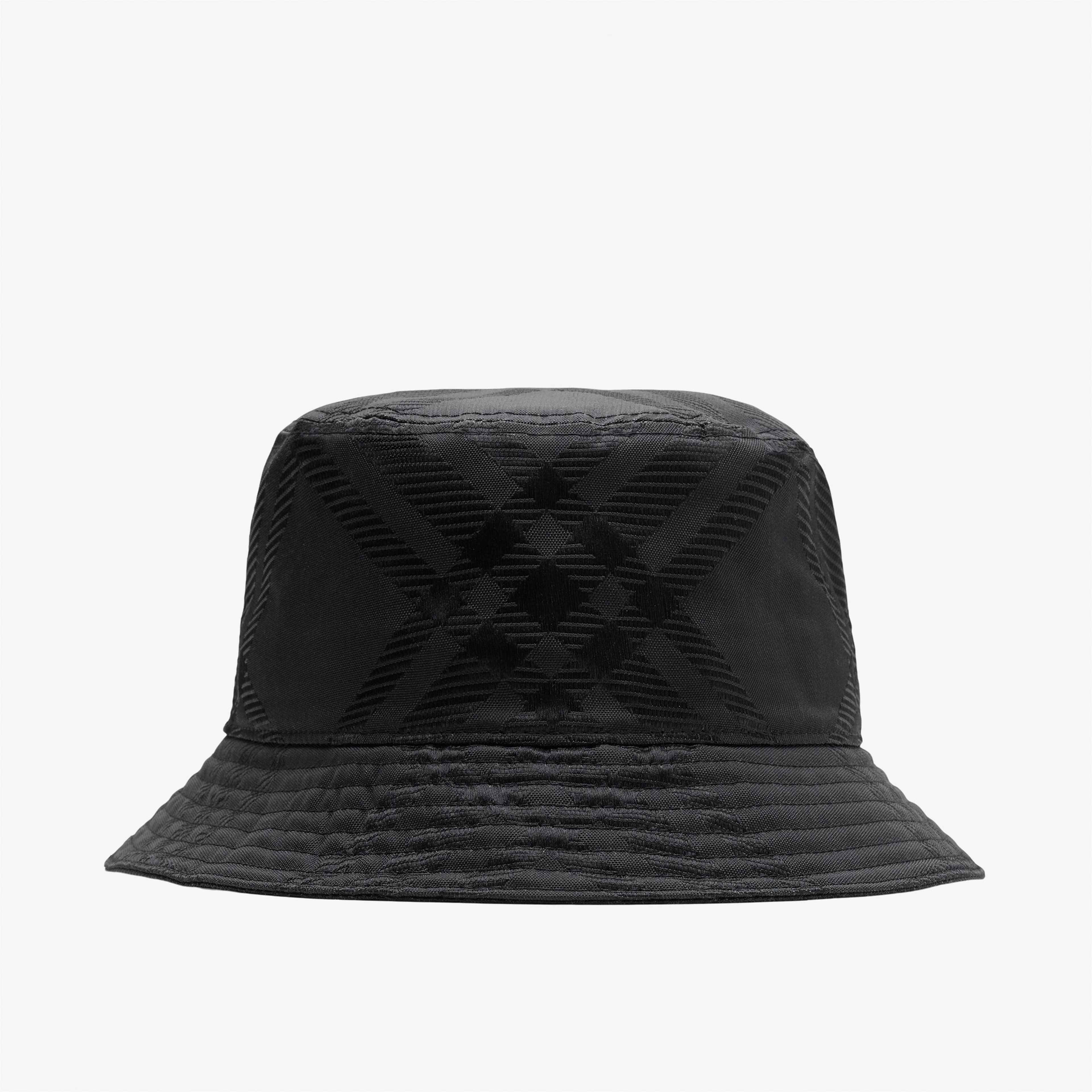 Burberry Check Nylon Blend Bucket Erkek Siyah Şapka