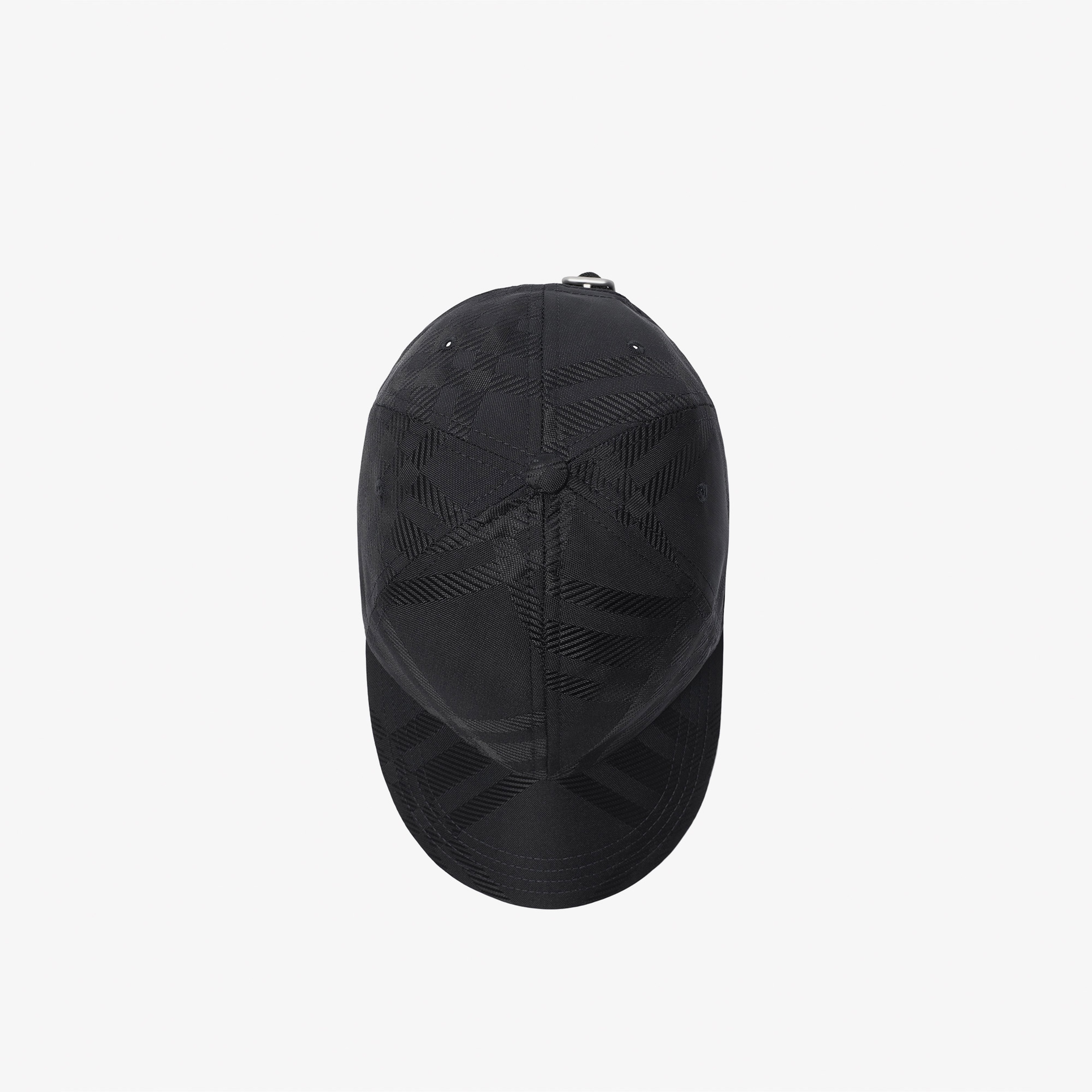 Burberry Check Nylon Blend Baseball Erkek Siyah Şapka