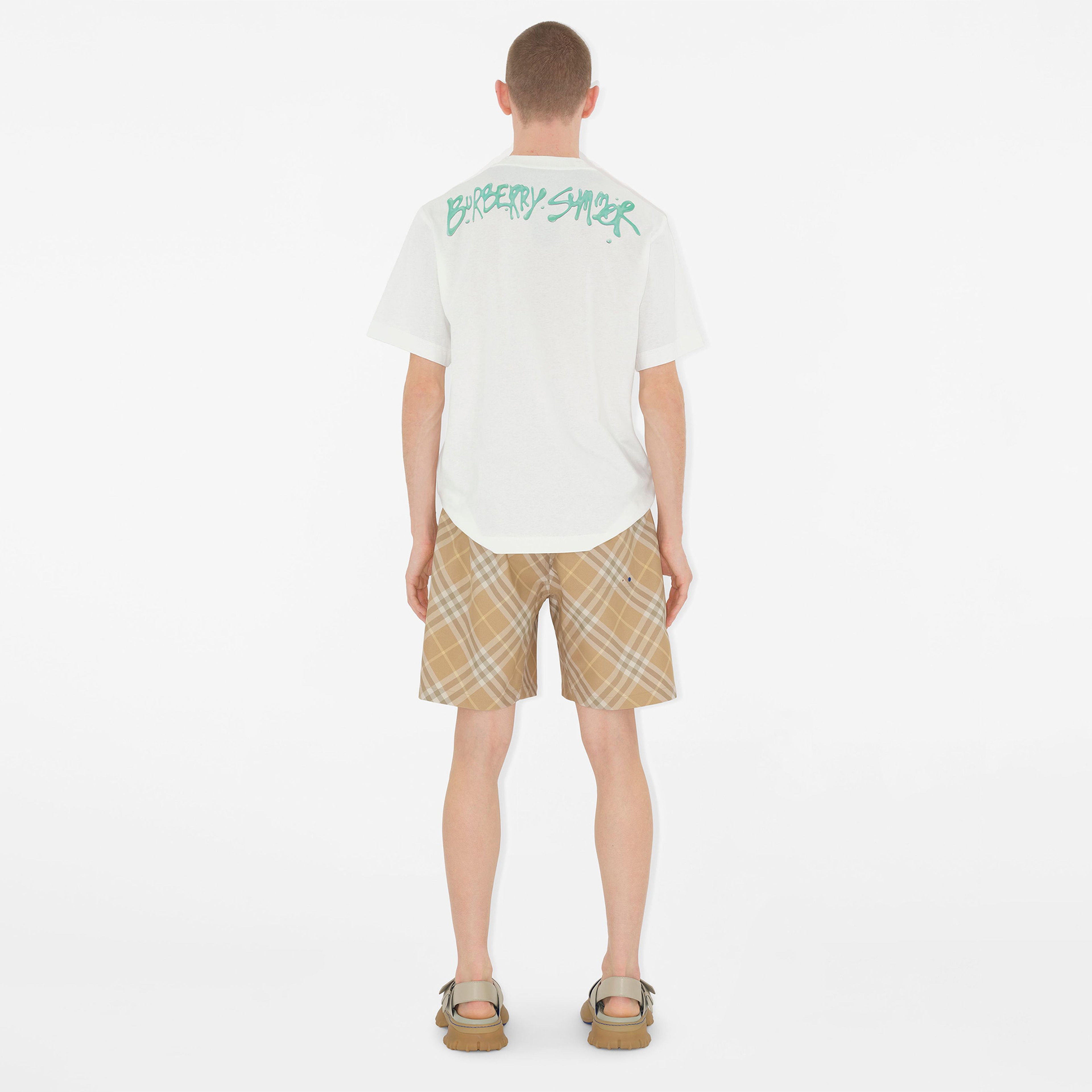 Burberry Erkek Sarı Şort