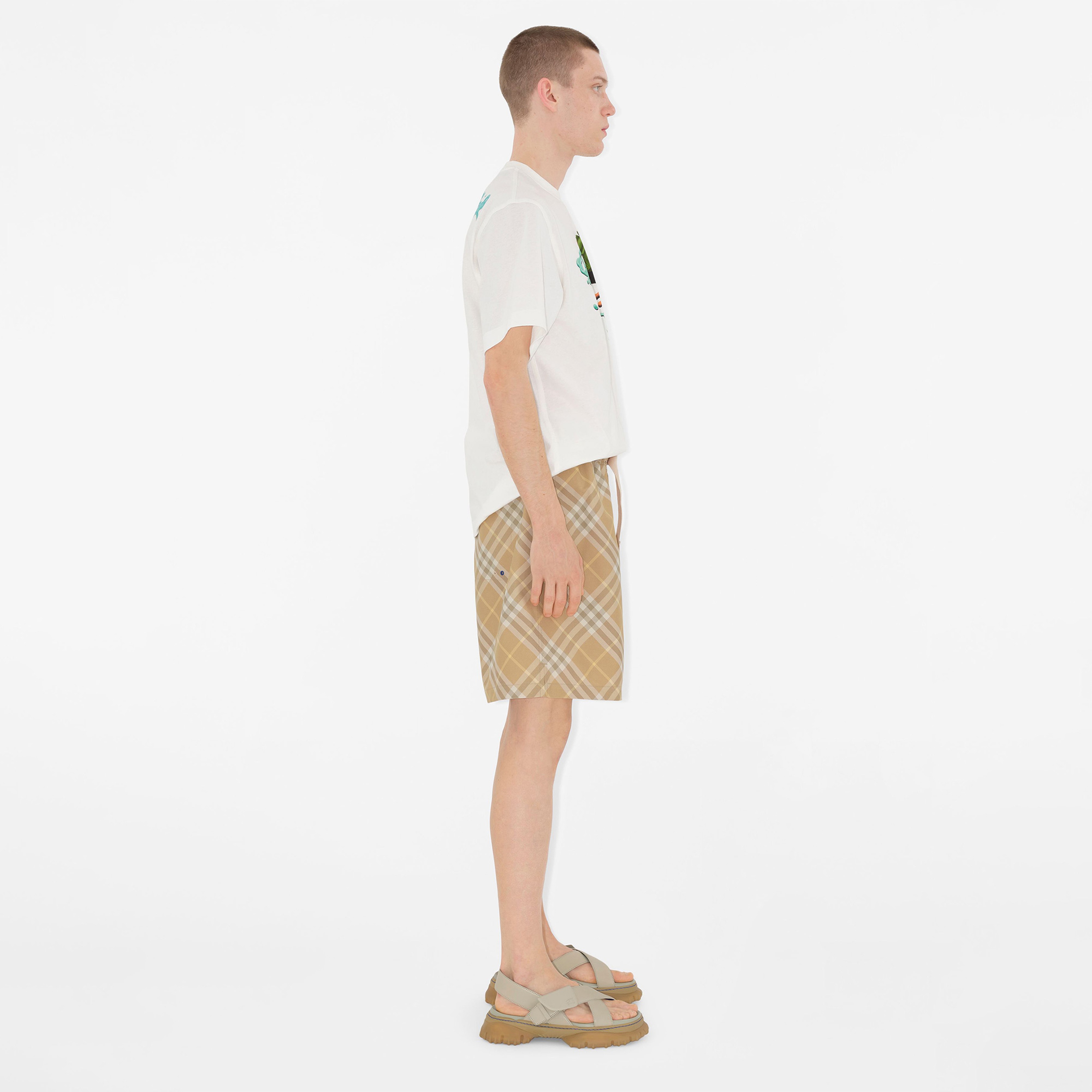 Burberry Erkek Sarı Şort