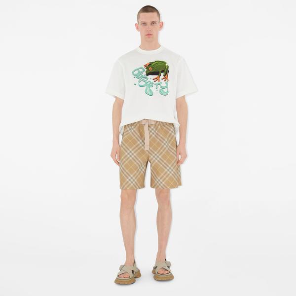 Burberry Erkek Sarı Şort