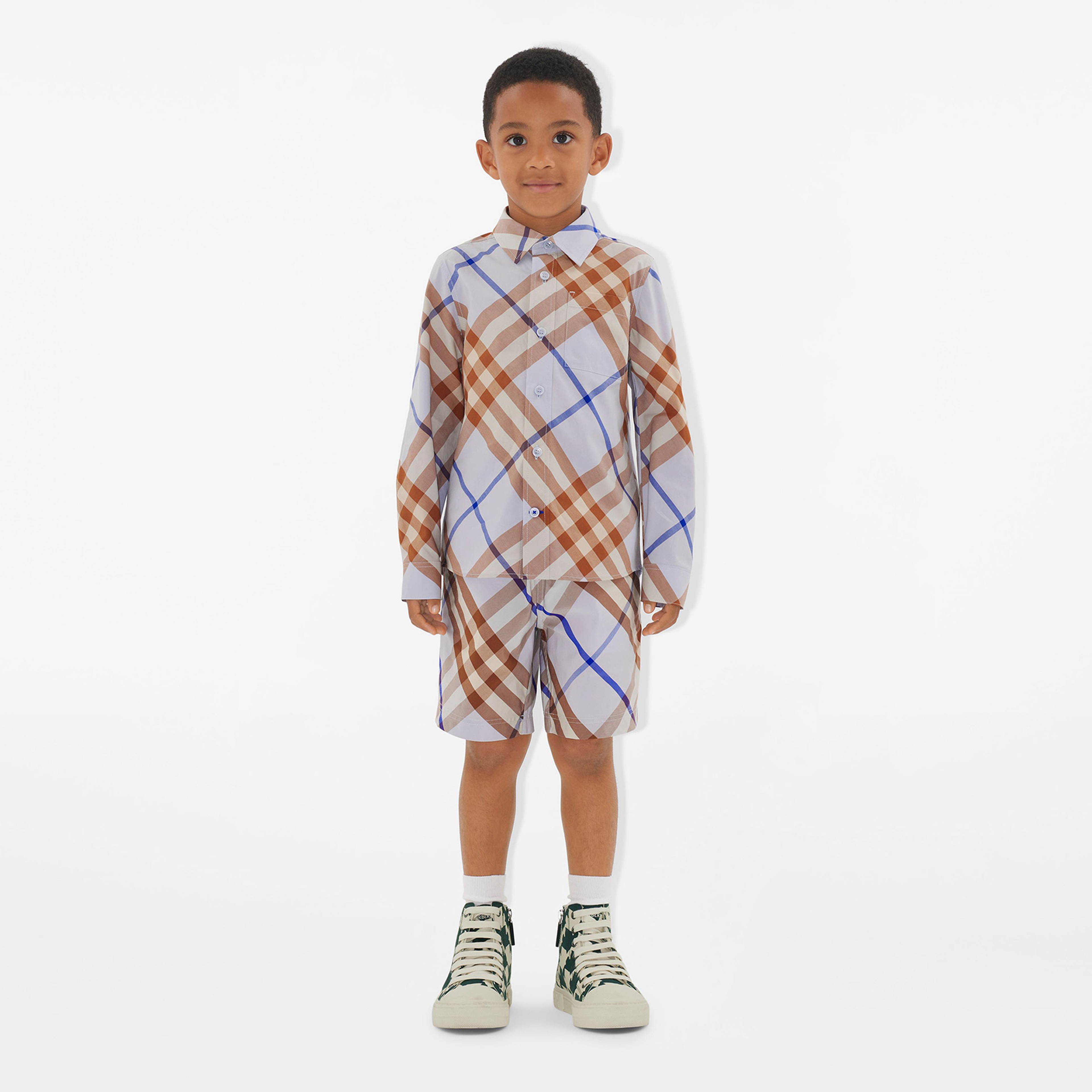 Burberry Çocuk Mavi Şort