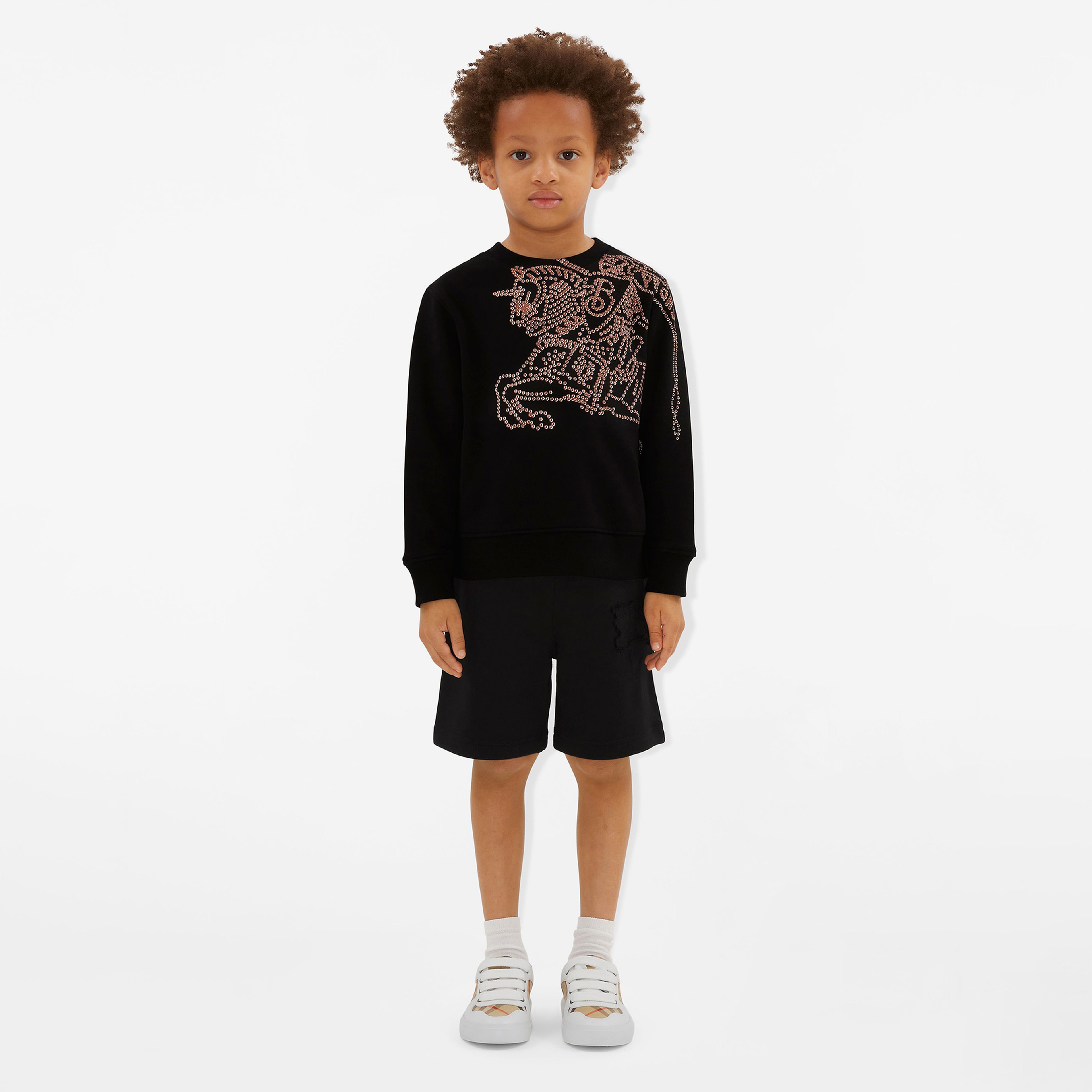 Burberry Çocuk Siyah Sweatshirt