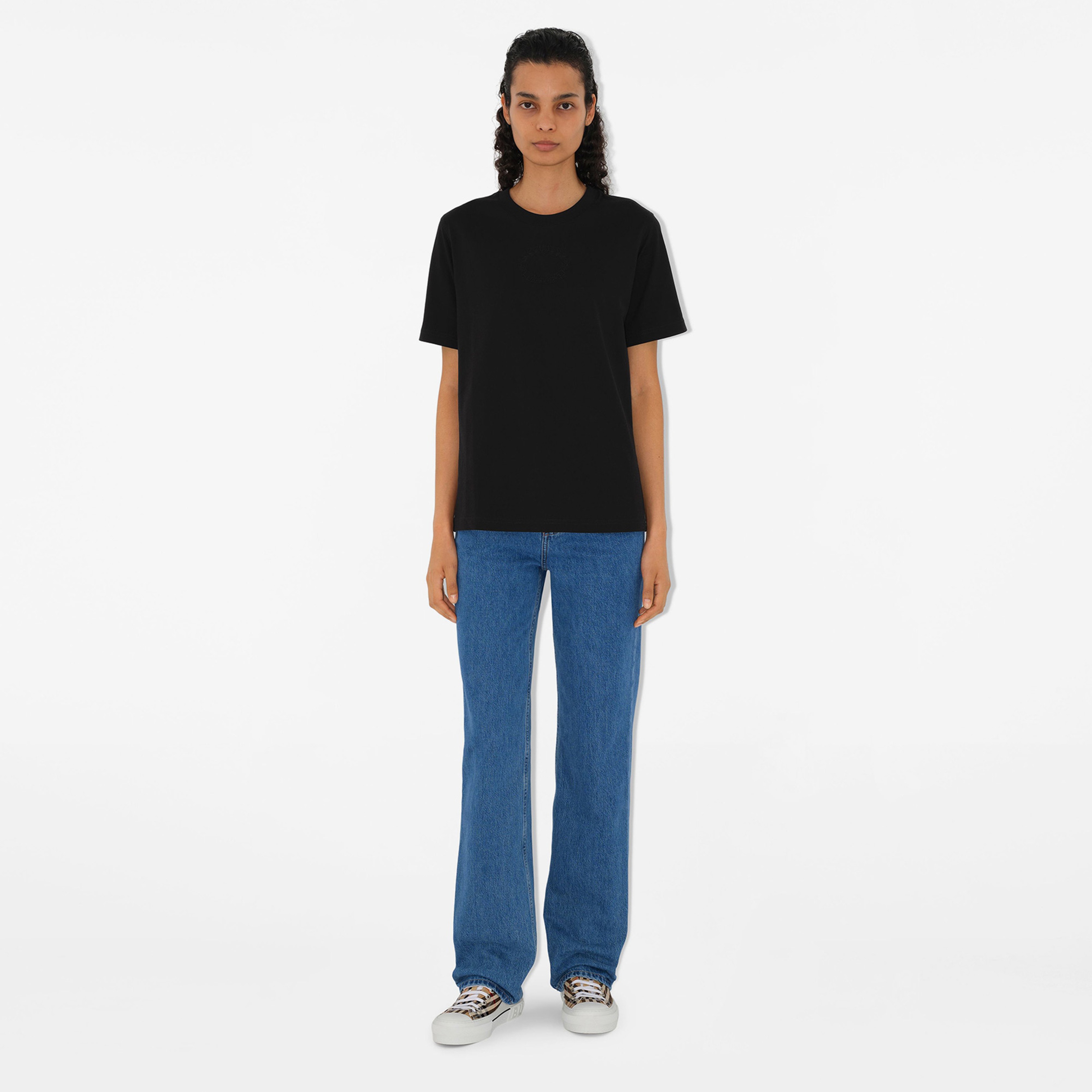 Burberry Kadın Siyah T-Shirt